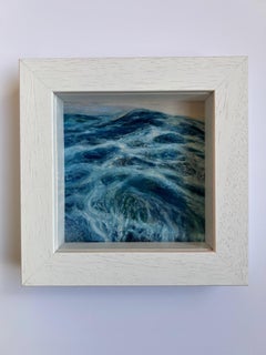 "Olas Montañas Altas II" Pintura original de Elena Degenhardt, Paisaje marino al pastel