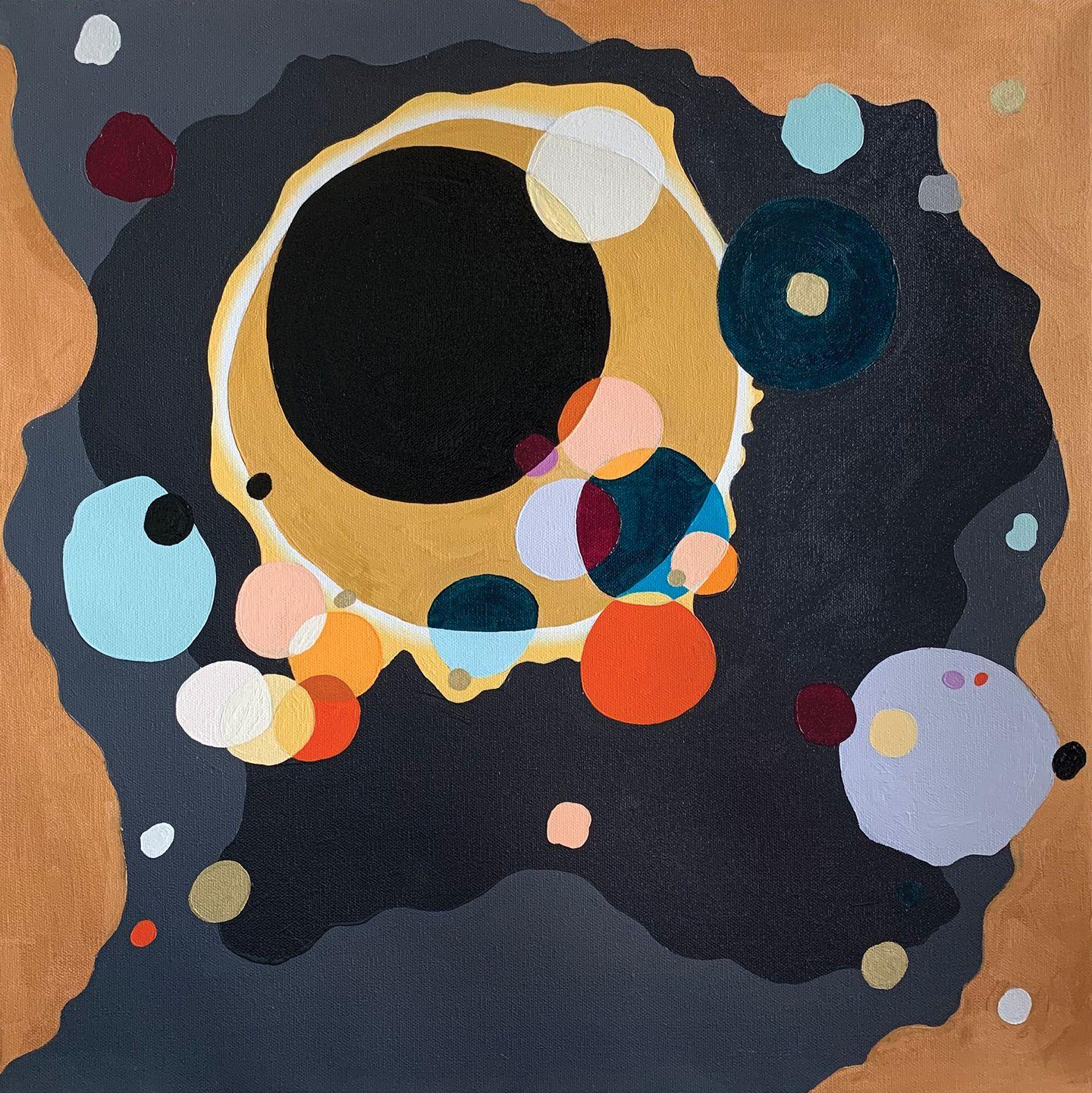 Elena Disabato Abstract Painting - Several Circles - Kandinsky, Painting, Oil on Canvas