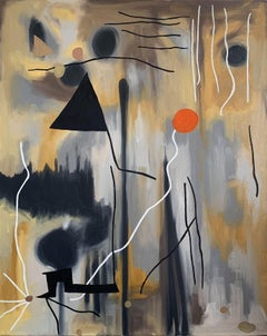 The Birth of the World - Miro, Gemälde, Öl auf Leinwand