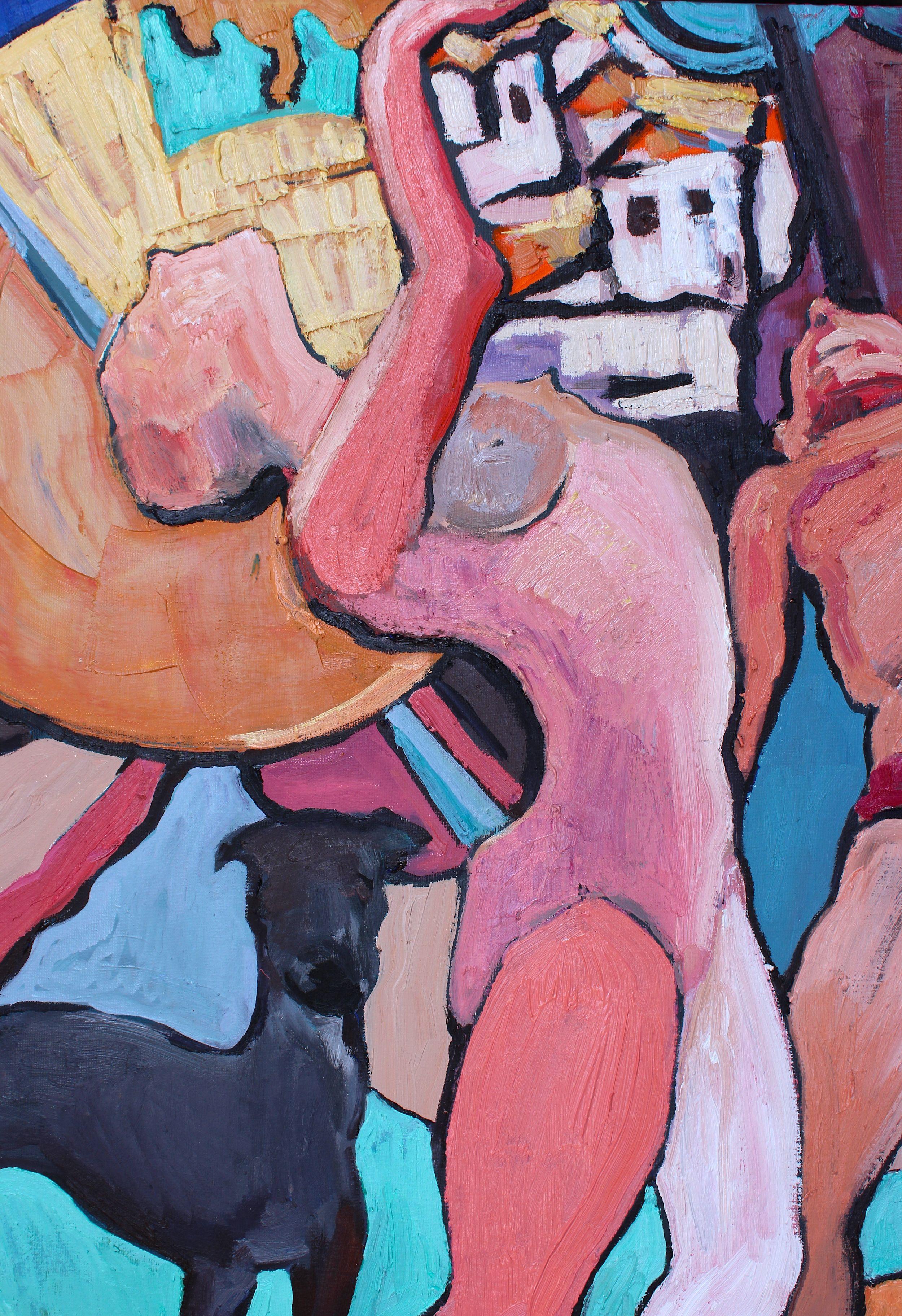 A3 Marbella, Pittura, Olio su tela in vendita 1