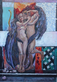 Amour& Psyche II., Painting, Oil on Canvas