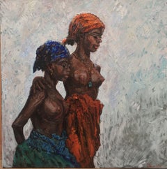 Bellezas negras I, Pintura, Óleo sobre lienzo