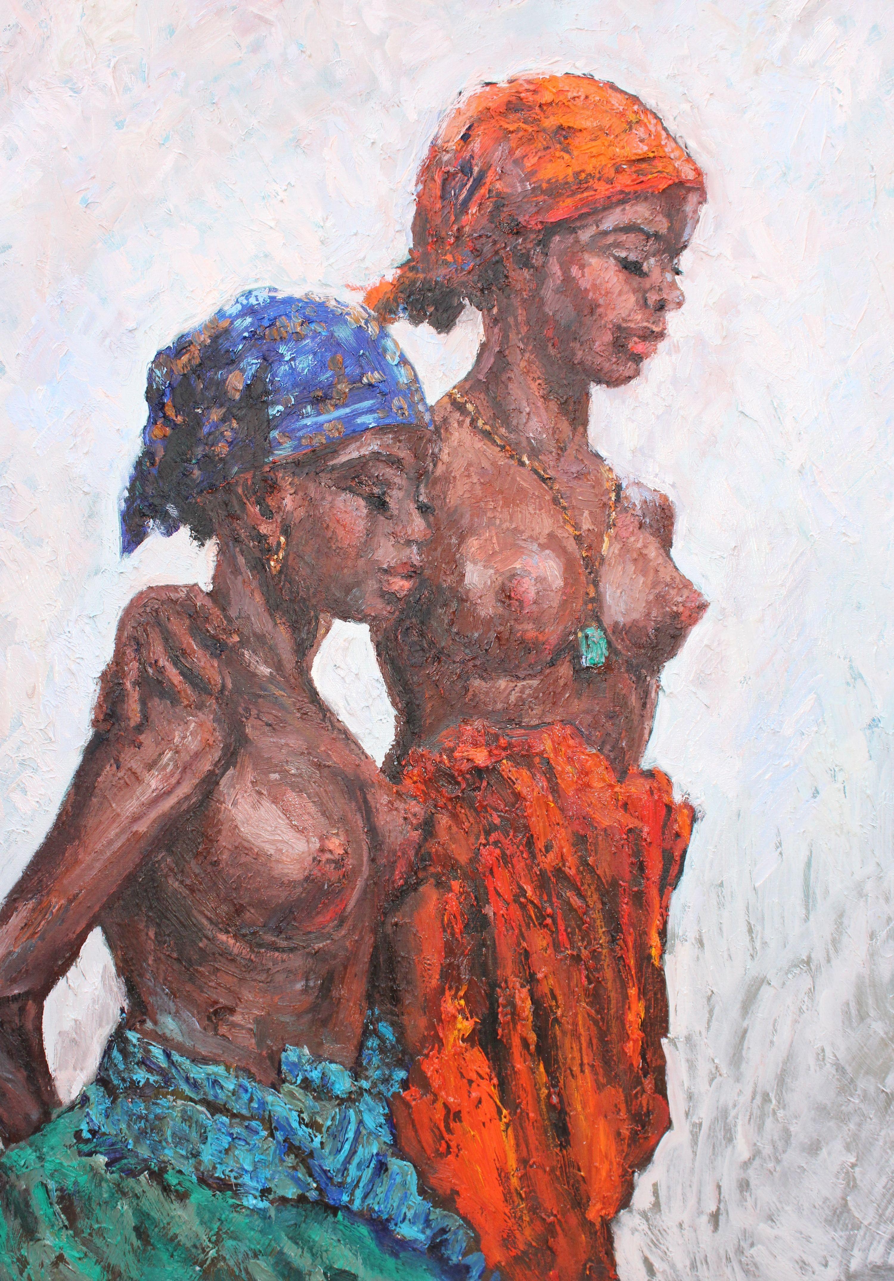 Black Beauties I, Painting, Oil on Canvas For Sale 1
