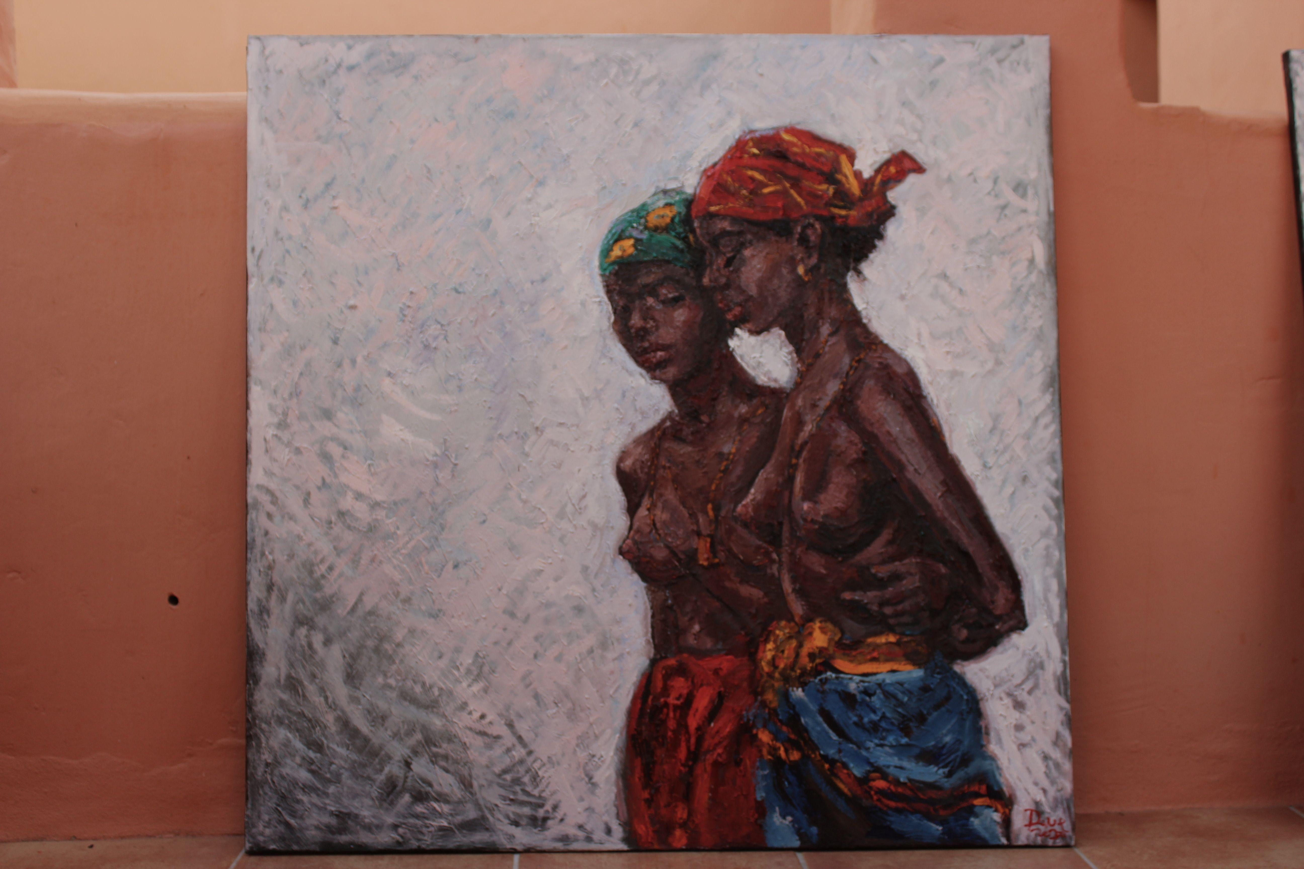 Si tratta di una serie di opere in omaggio a Pal Fried Pal (artista americano di origine ungherese), che ha dipinto ragazze marocchine, senegalesi e cubane all'inizio del XX secolo.  Il mio amore è nato quando sono passata davanti al lavoro di due