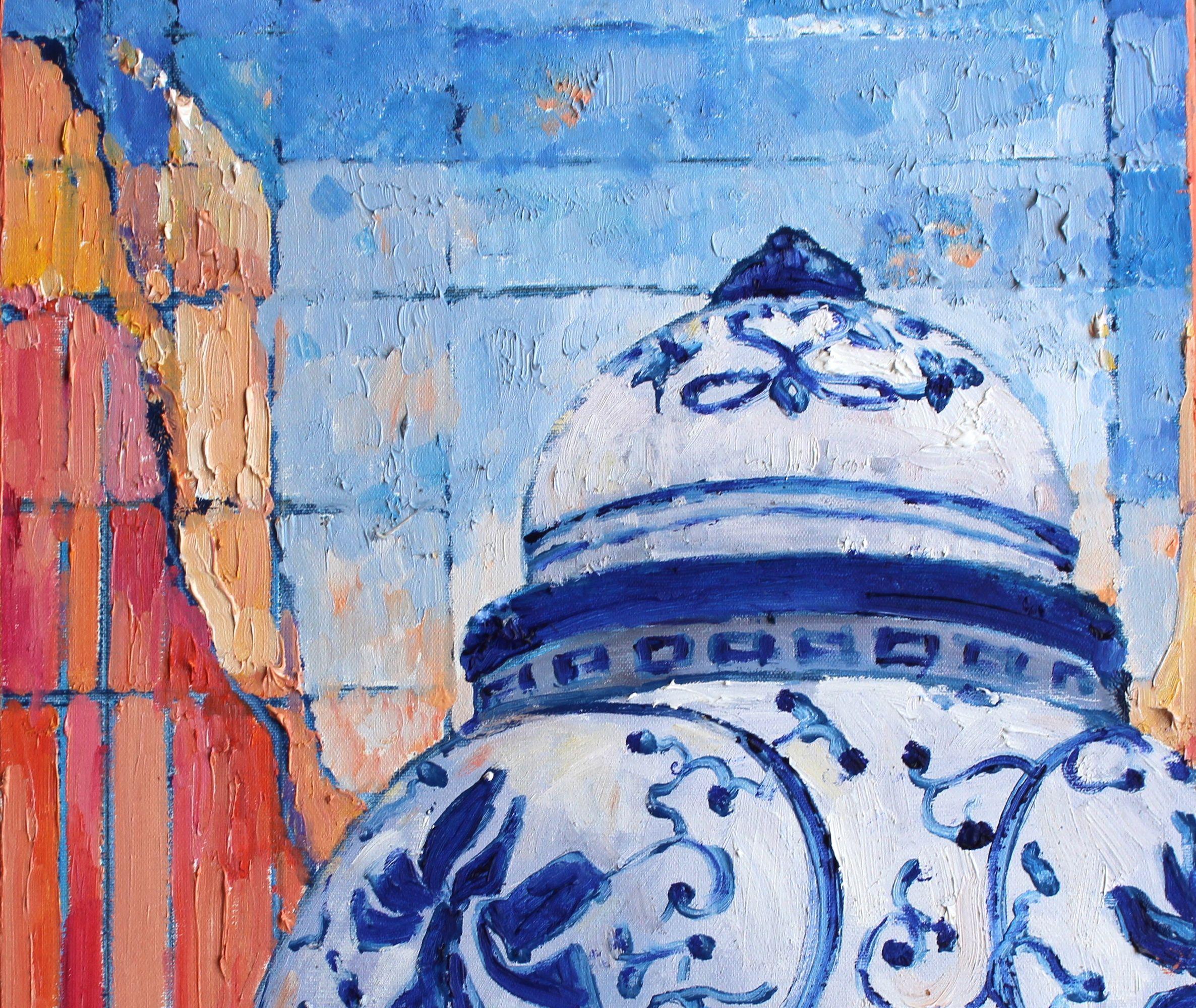 In queste serie esploro l'interazione tra l'individuo e l'ambiente fisico, tra la figura e lo sfondo, tra il tangibile e l'etereo. La Figura è rappresentata dal Vaso, ognuno con un ornamento unico ed elaborato, ma i paesaggi sono astratti,