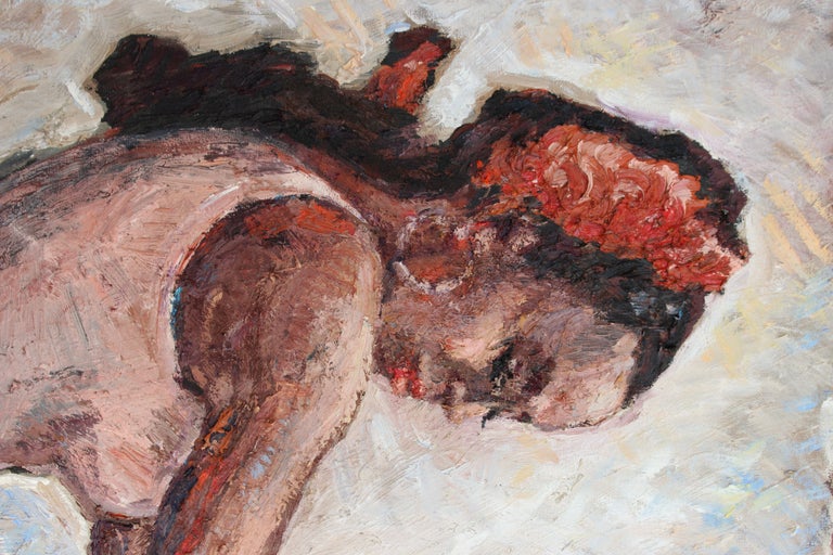 Girls. Flamenco, Painting, Oil on Canvas For Sale 3