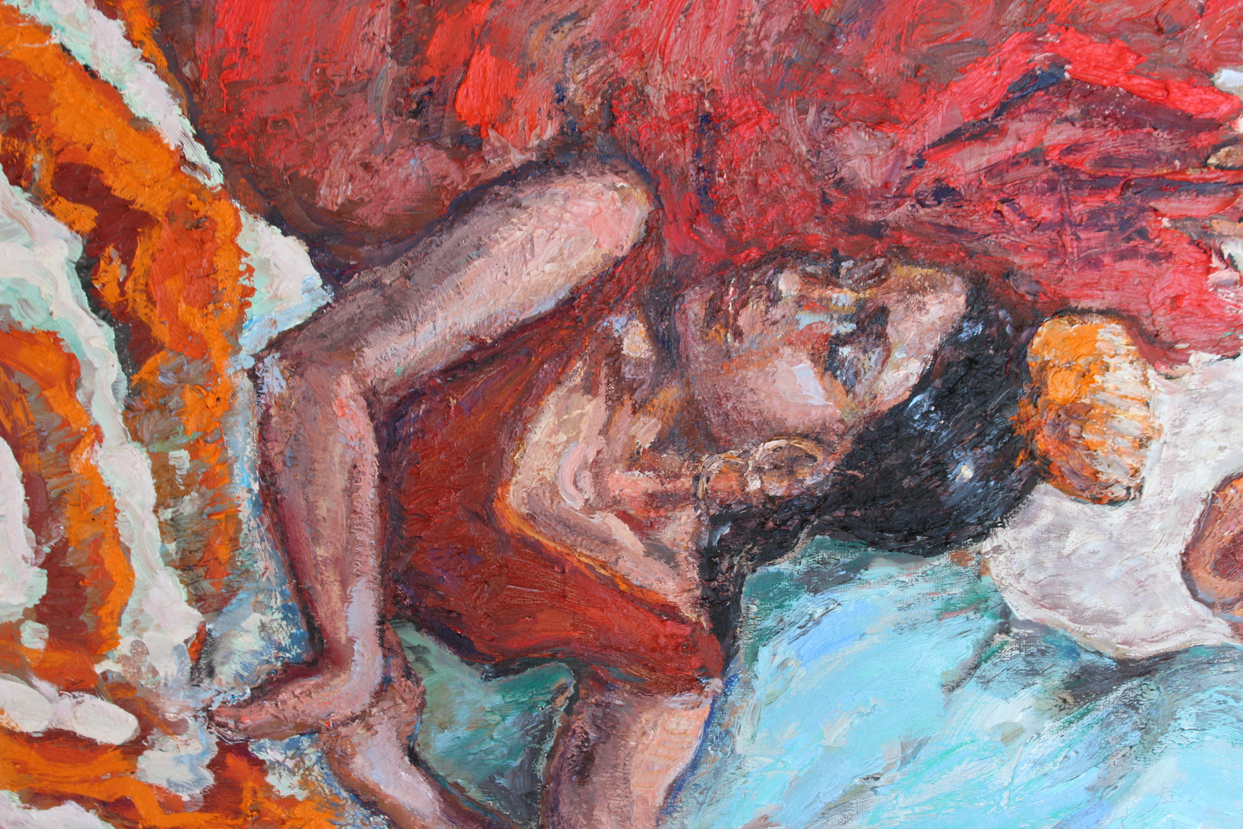 Ragazze. Flamenco, Pittura, Olio su tela in vendita 2