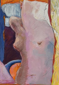 LA VERTICALE, Painting, Pastels on Canvas