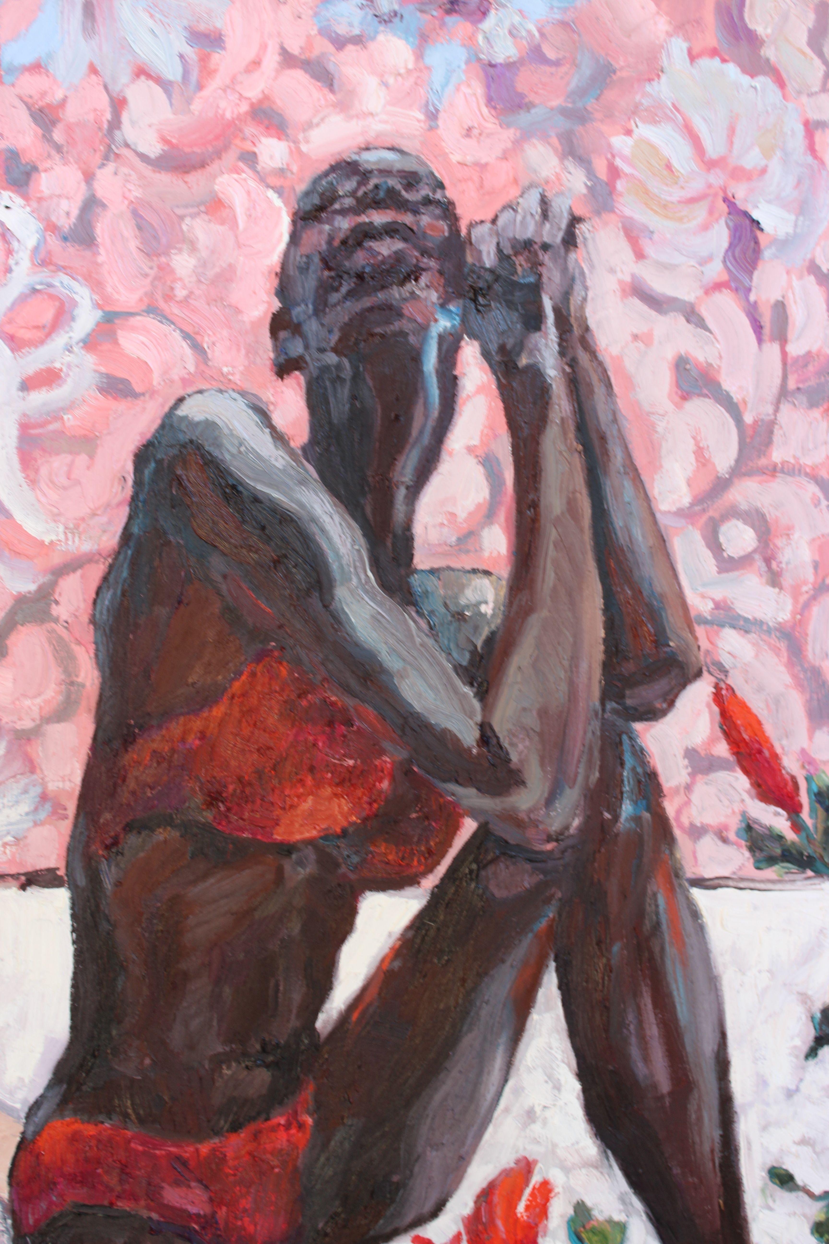 Paraiso. Sogno 1., Pittura, Olio su tela - Painting Contemporaneo di Elena Done