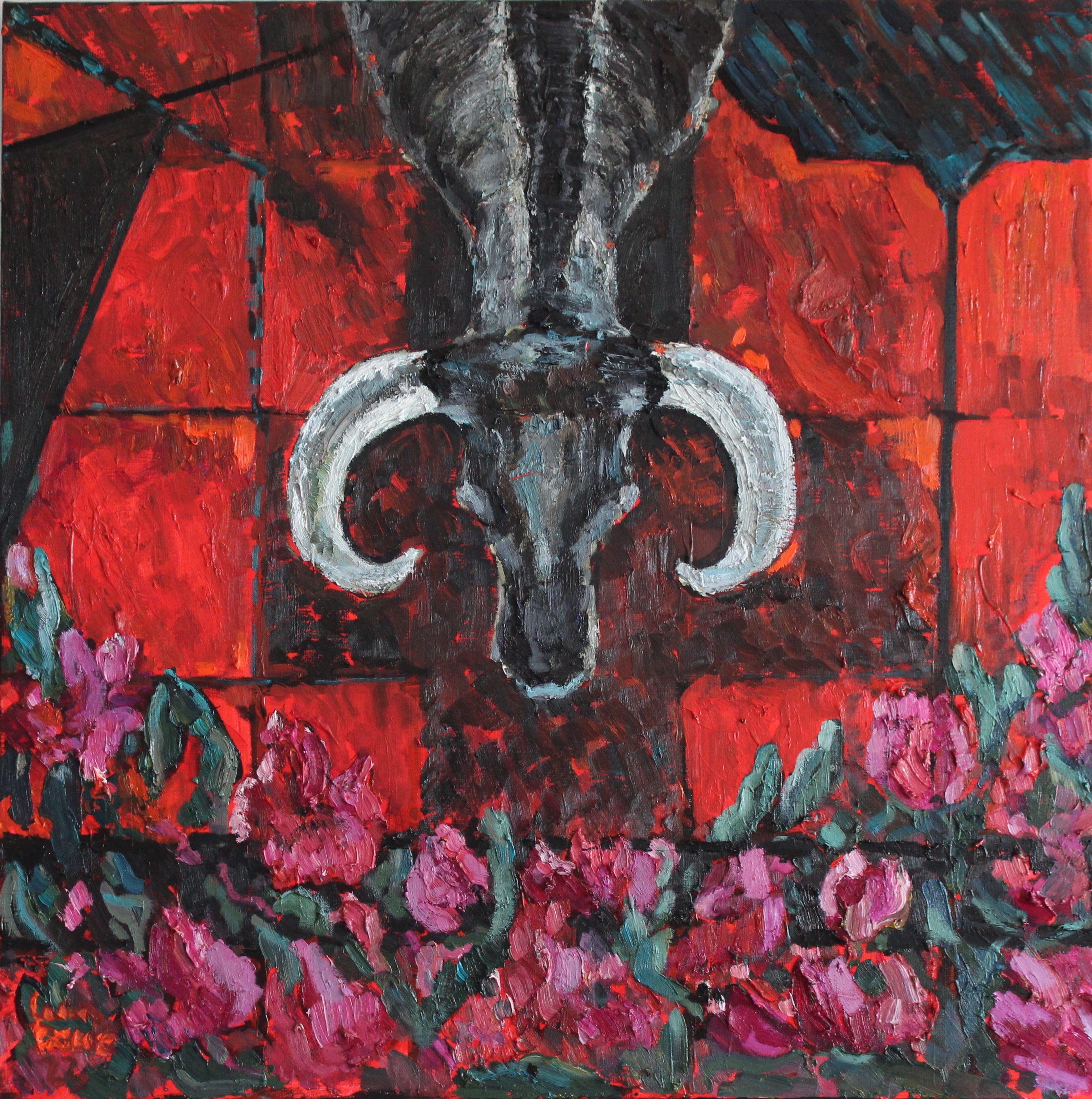 Toro I, Gemälde, Öl auf Leinwand – Painting von Elena Done