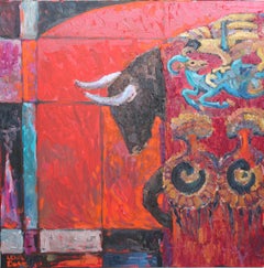Toro, Gemälde, Öl auf Leinwand