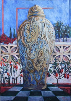 Vase with resources in Paraiso, Painting, Oil on Canvas