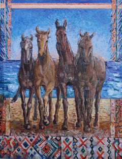 Vincitori, Pittura, Olio su tela