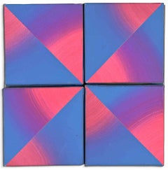 Cromosectorial Irradiante - Pintura acrílica de Elena Fia Fozzer - 1989
