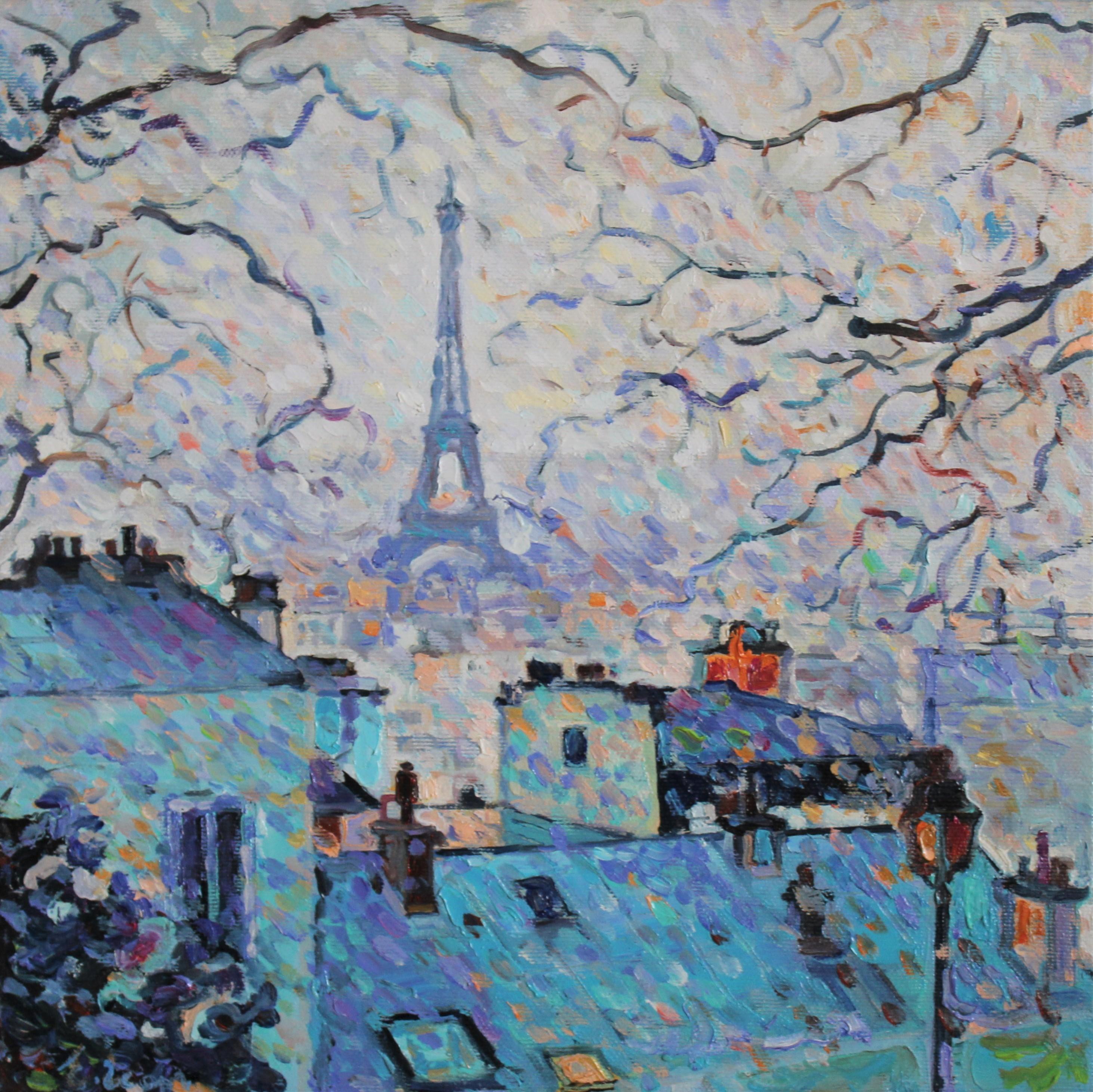 "Paris" is an impressionist landscape painting by Maestro Elena Georgieva.

The painting is unframed.

About the artwork:

TECHNIQUE:  Oil painting
STYLE: Impressionist, Contemporary
Edition : Unique, signed
Weight: Approximately 2 kg.

The painting