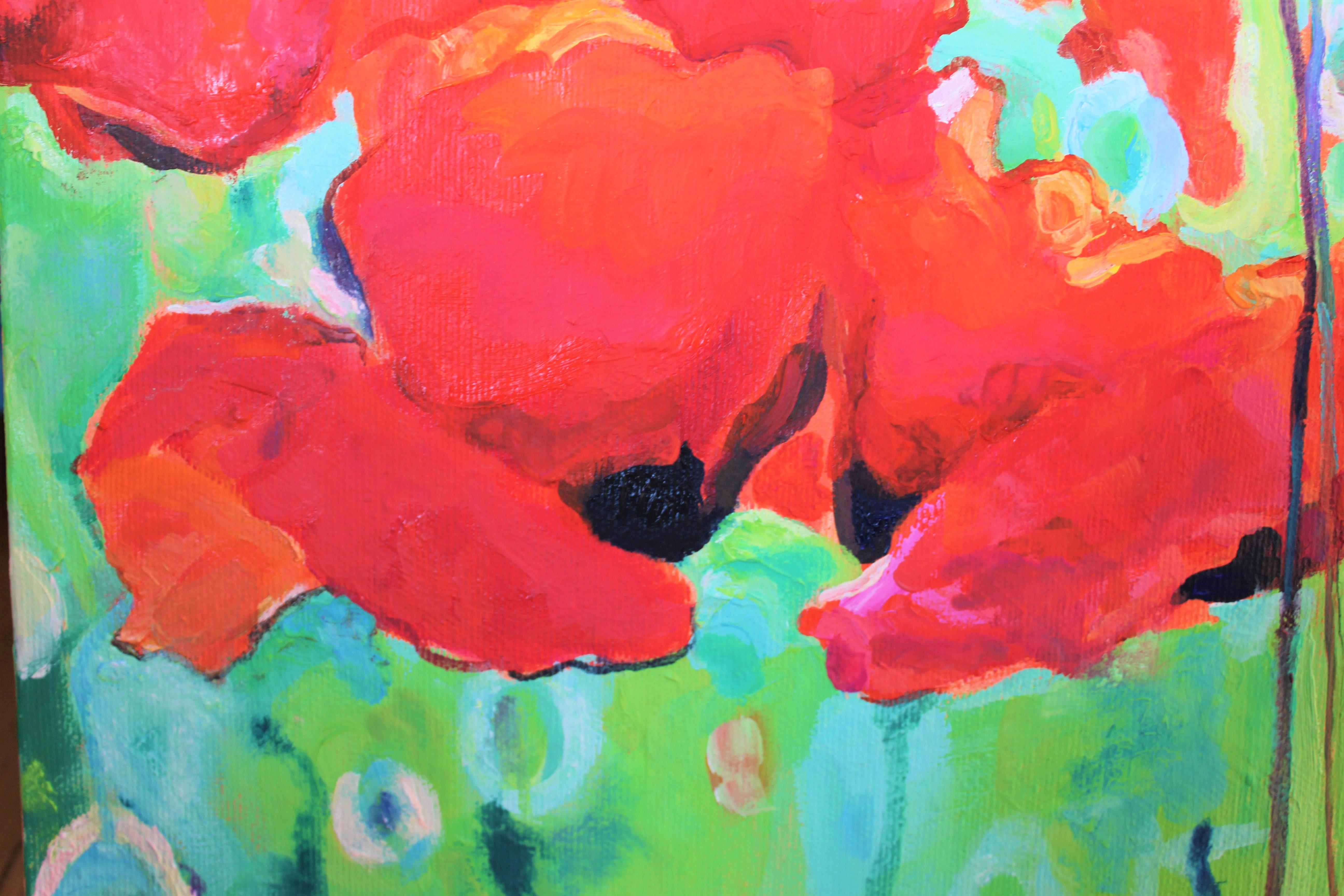oil paintings of poppies