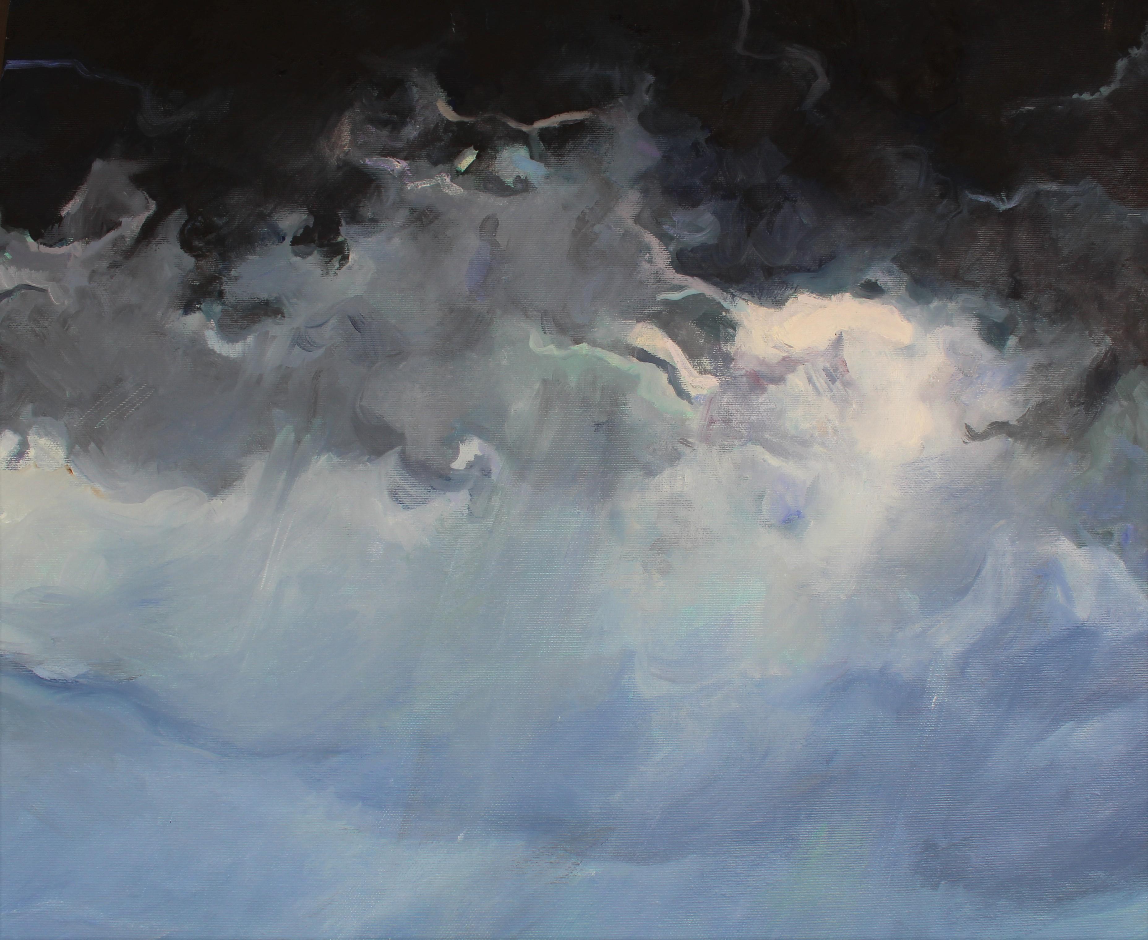 Purgatorio Paradiso Inferno - Trittico Pittura Giallo Arancione Blu Bianco Verde in vendita 6