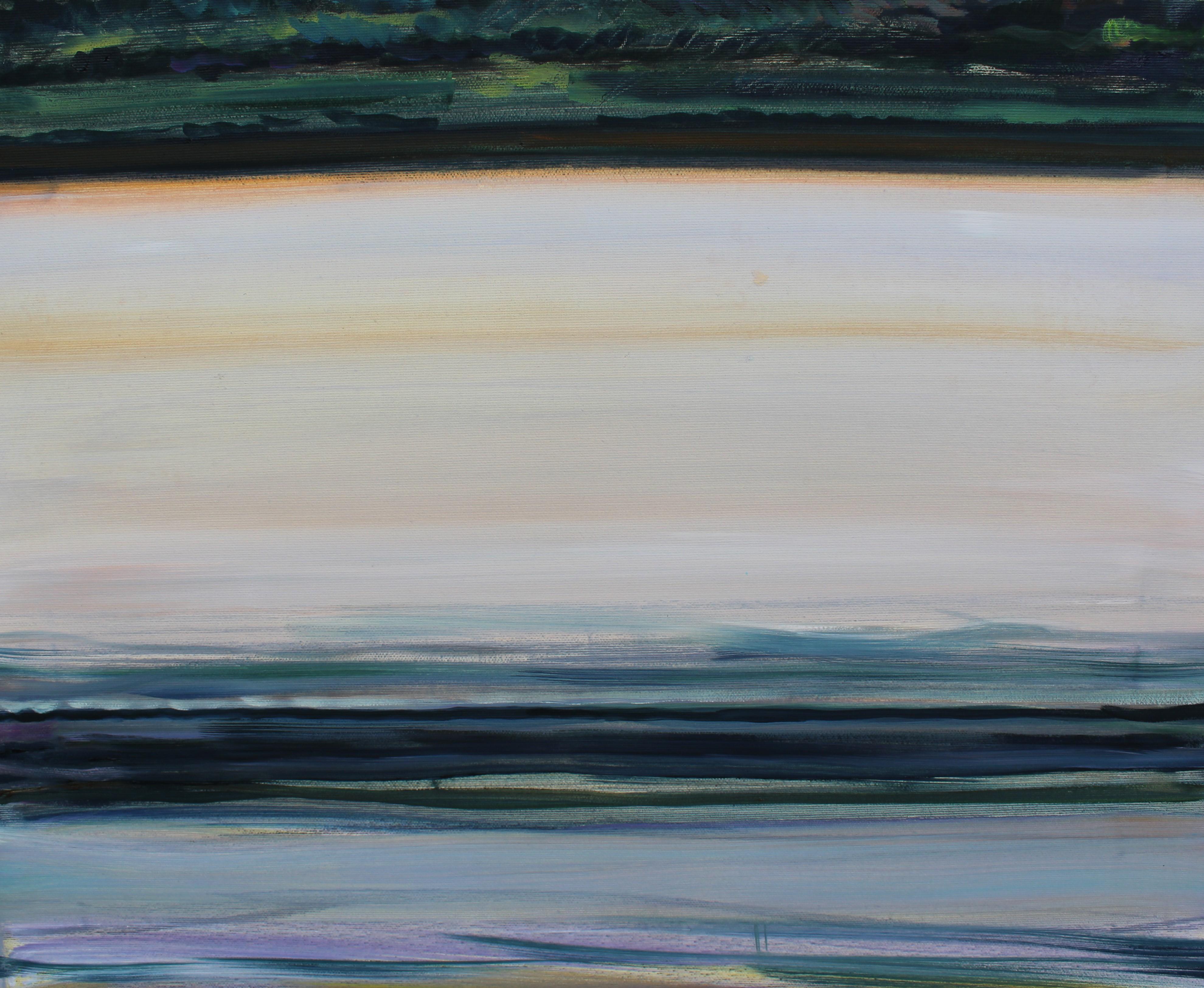Purgatorio Paradiso Inferno - Trittico Pittura Giallo Arancione Blu Bianco Verde in vendita 1