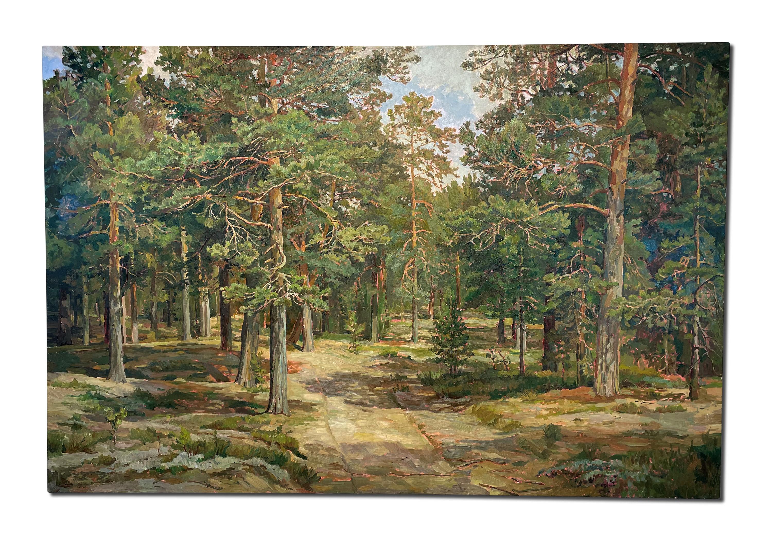 Elena Gorbantsova Landscape Painting - FOREST PATH