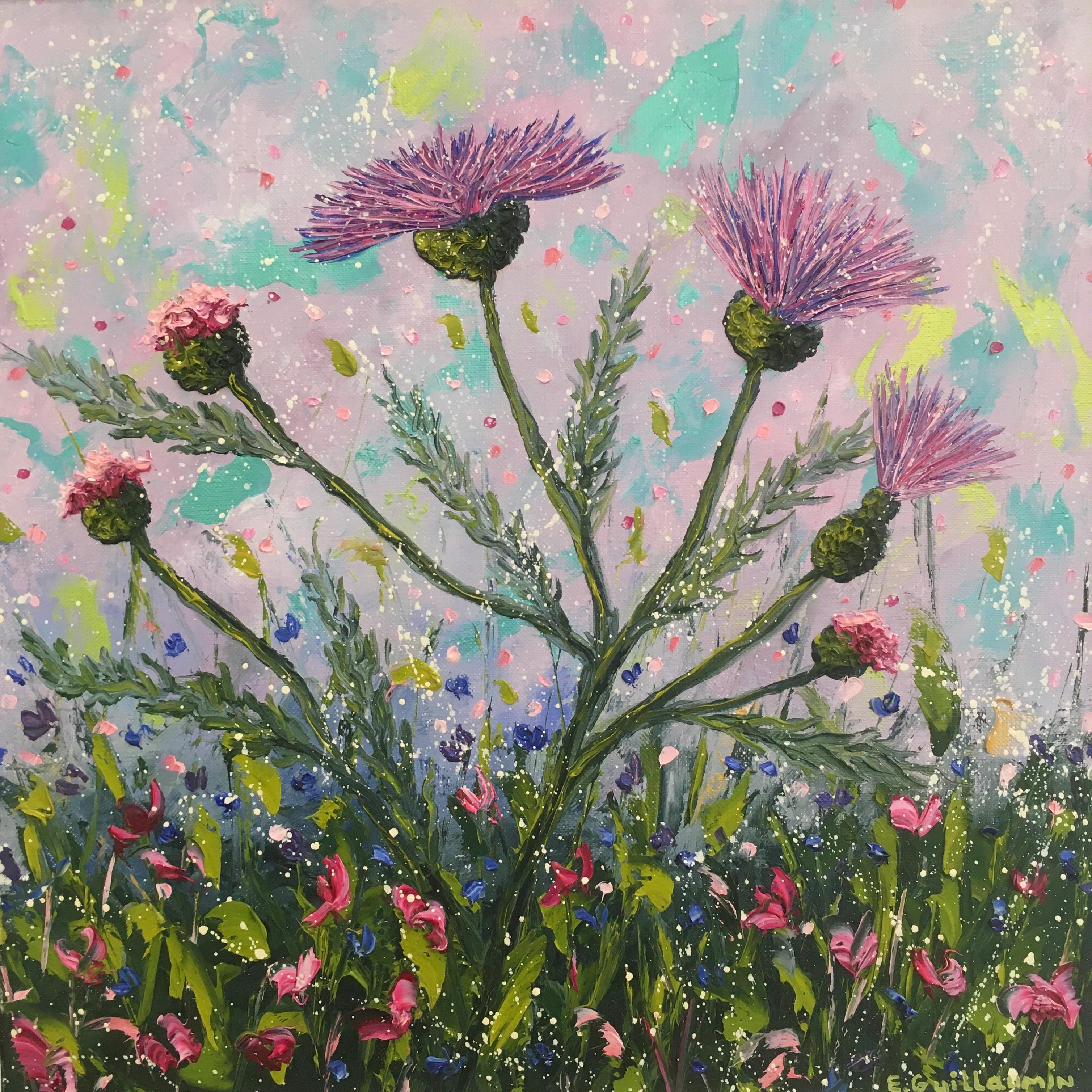Elena Guillaumin - Spring Joy - Contemporary Figurative Painting by ...