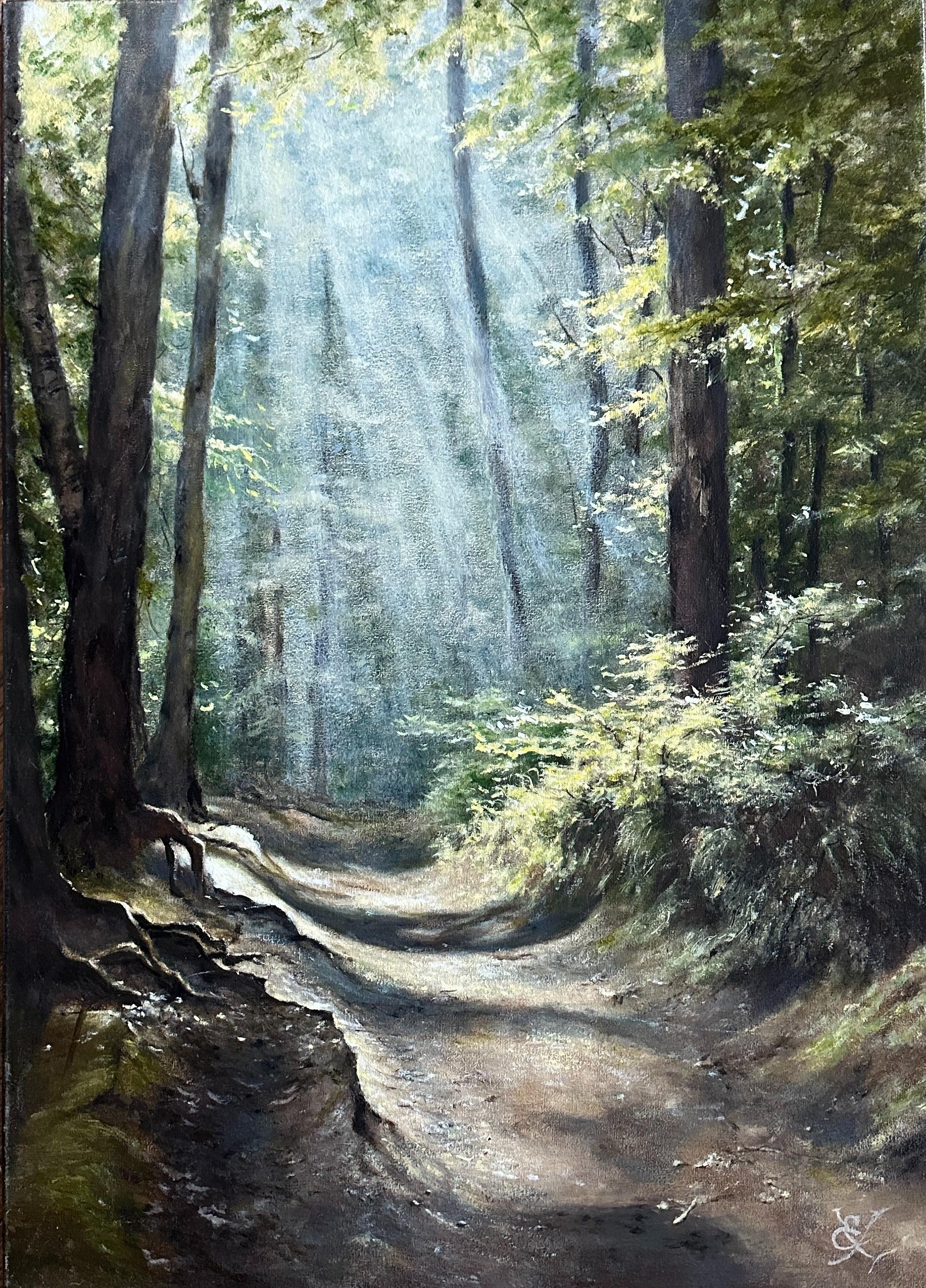 Elena Khokhryakova Landscape Painting - Bachata Of Shadows