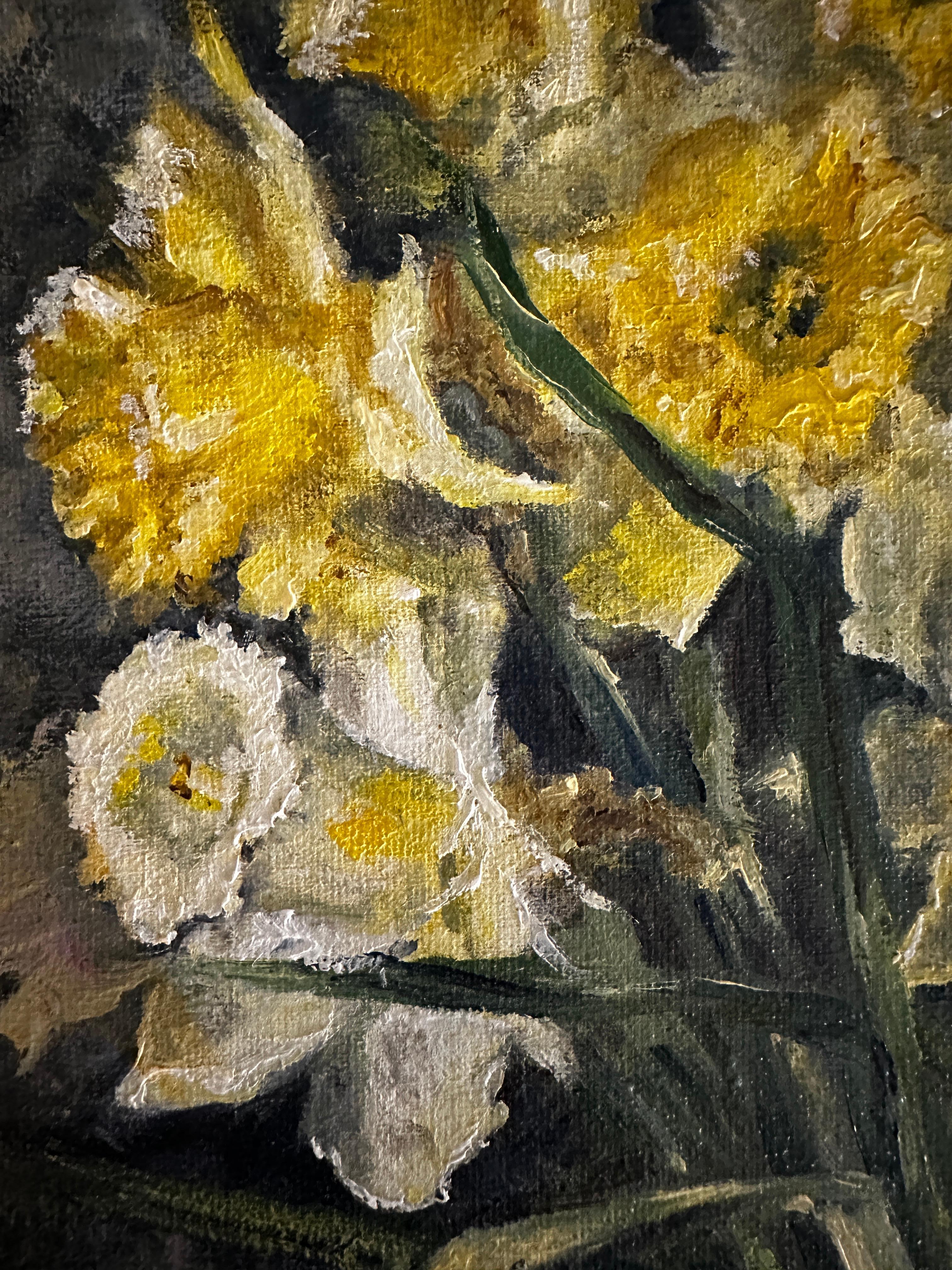 I painted this piece in oil to capture the joy and motion of sunlight. Have you noticed how the light plays on a sunny day? These dancing yellow irises bring a sense of celebration and warmth.
Exhibition “Voice of light”, gallery “Publicartists”,