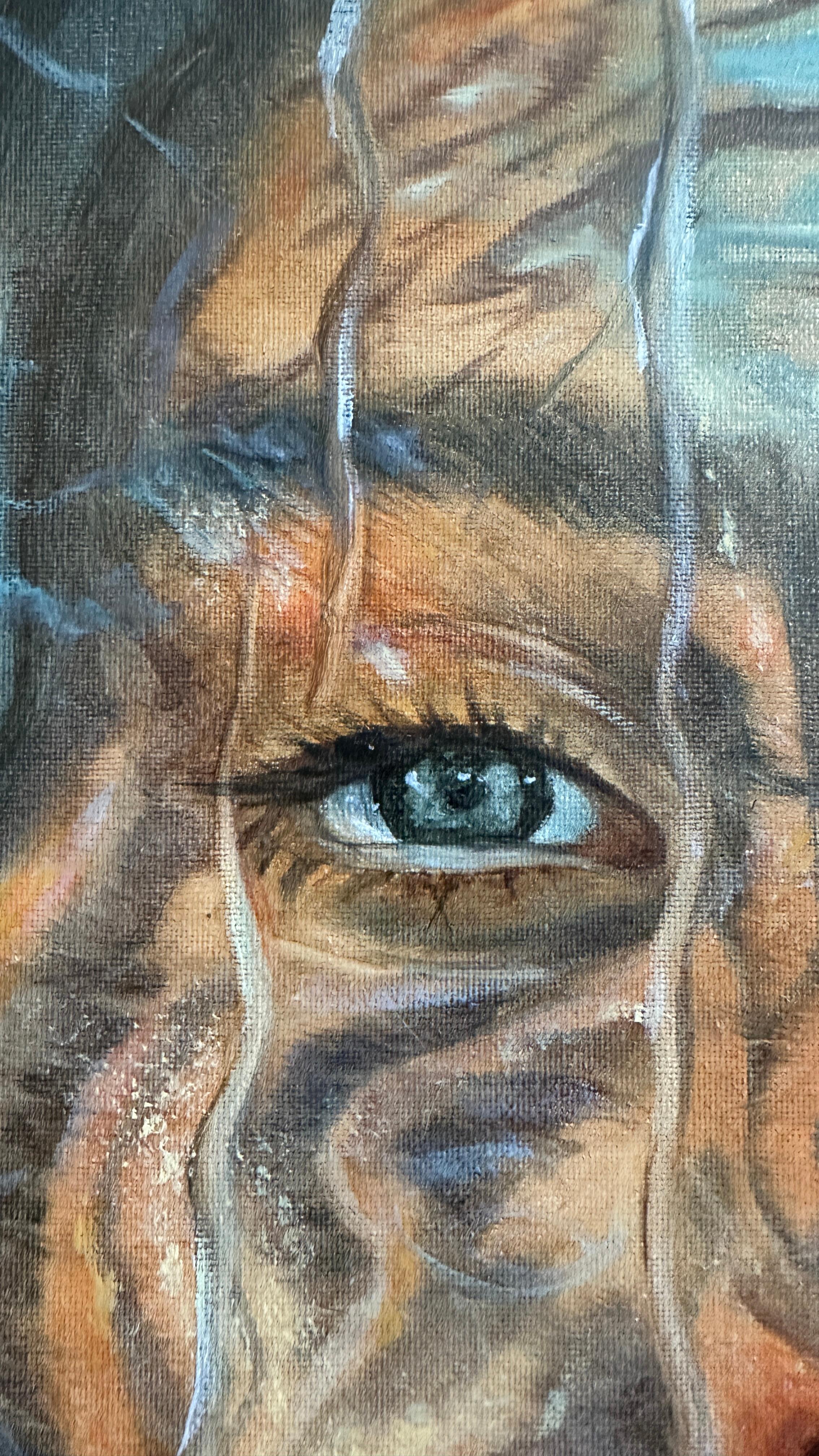 Eyes - Painting by Elena Khokhryakova