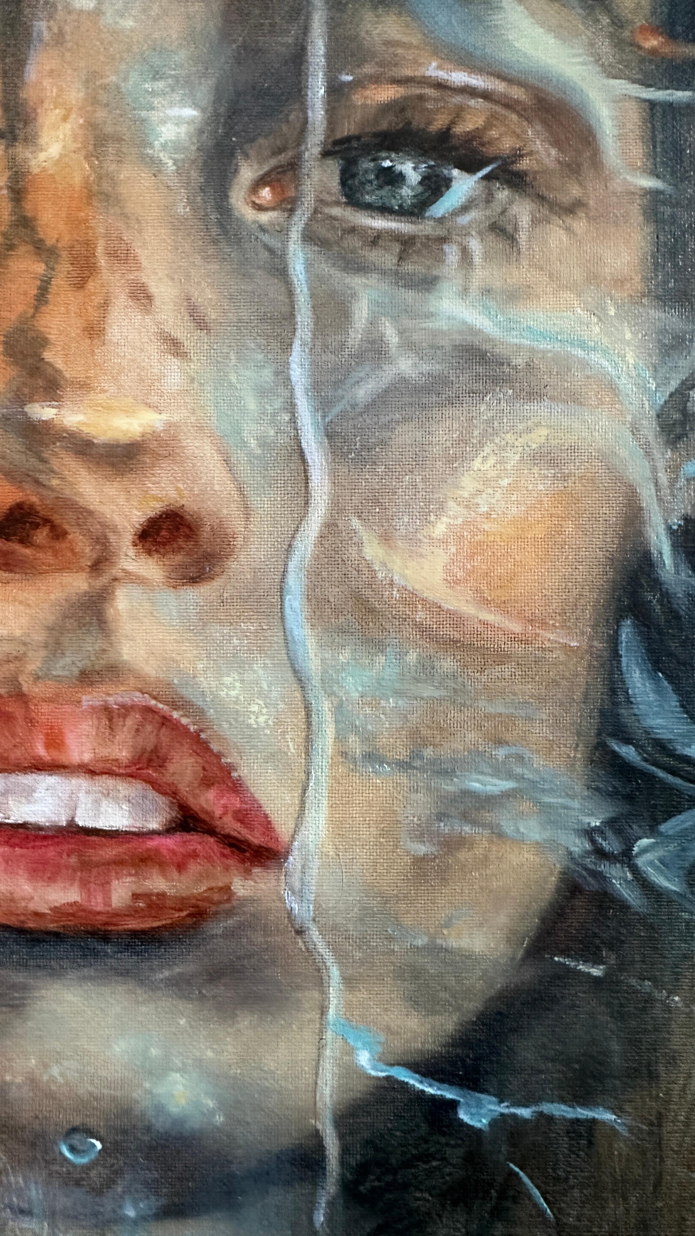 Eyes - Impressionist Painting by Elena Khokhryakova