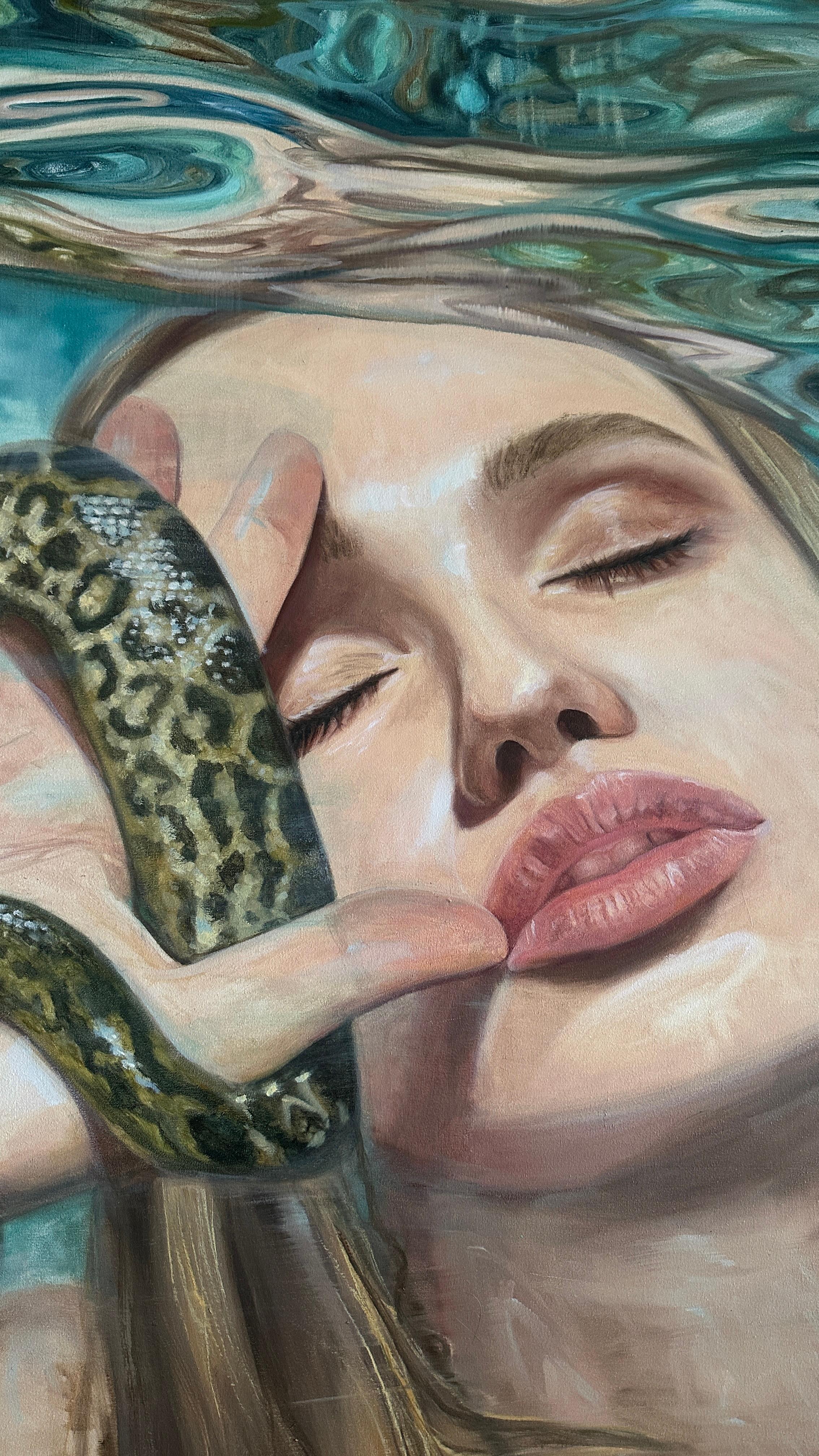 In her depth (Impressionismus), Painting, von Elena Khokhryakova