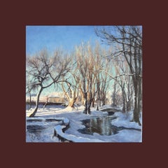 Radomysl. Sunset Winter Landscape