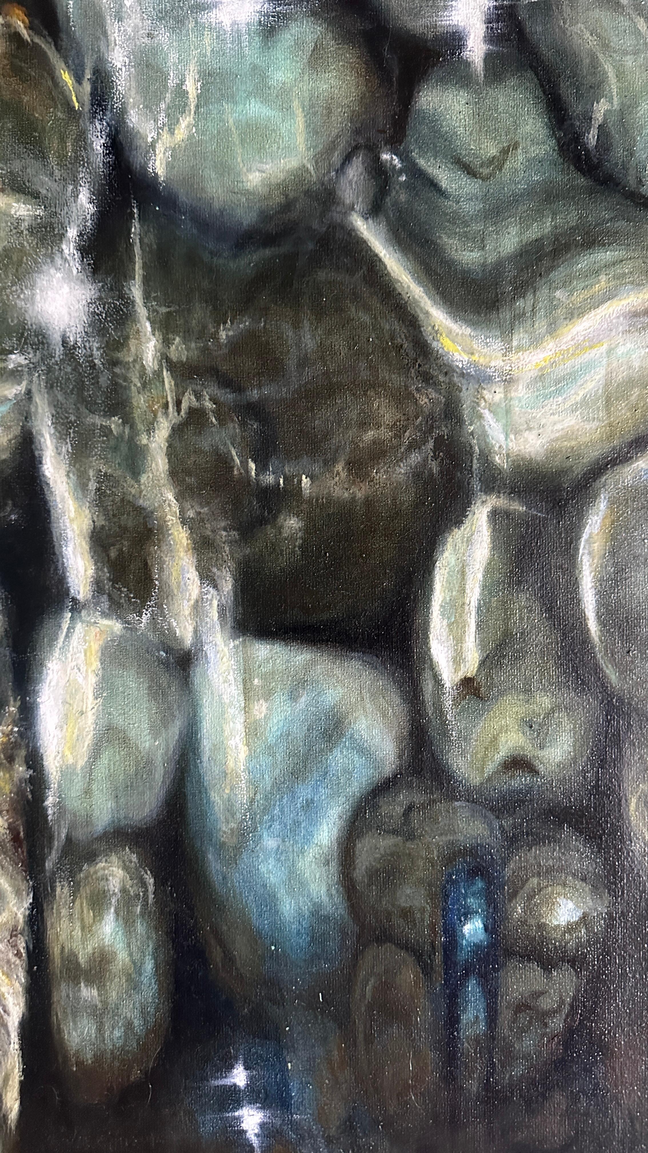 Reflexionen (Schwarz), Landscape Painting, von Elena Khokhryakova