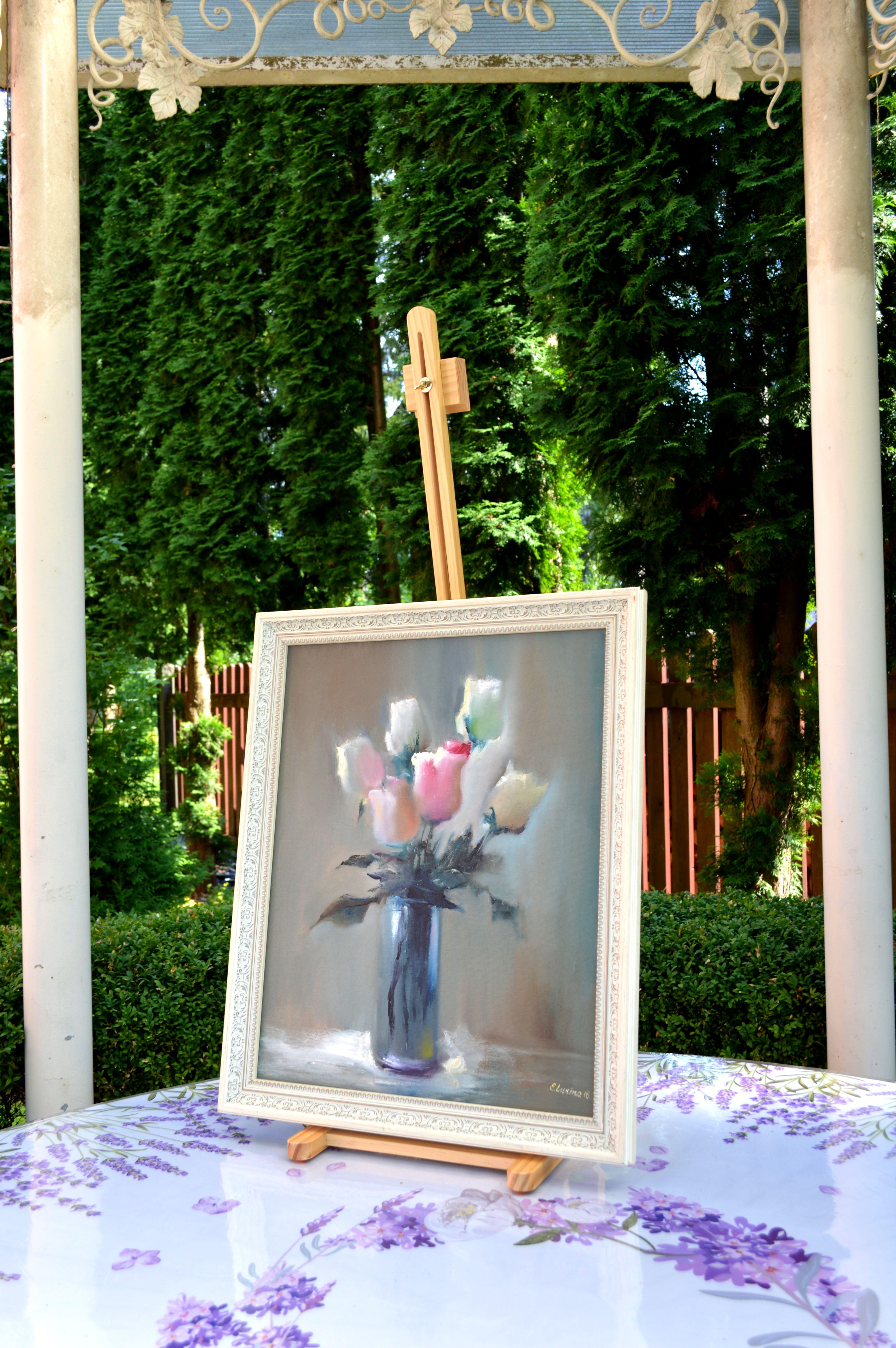 In questo dipinto a olio, ho abbracciato una miscela di espressionismo e impressionismo per evocare la transitorietà della bellezza. Ogni tratto trasmette un'emozione cruda, creando una danza di luci e ombre sulla tela. È una calda celebrazione dei