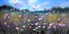 Un prado de hierbas en flor