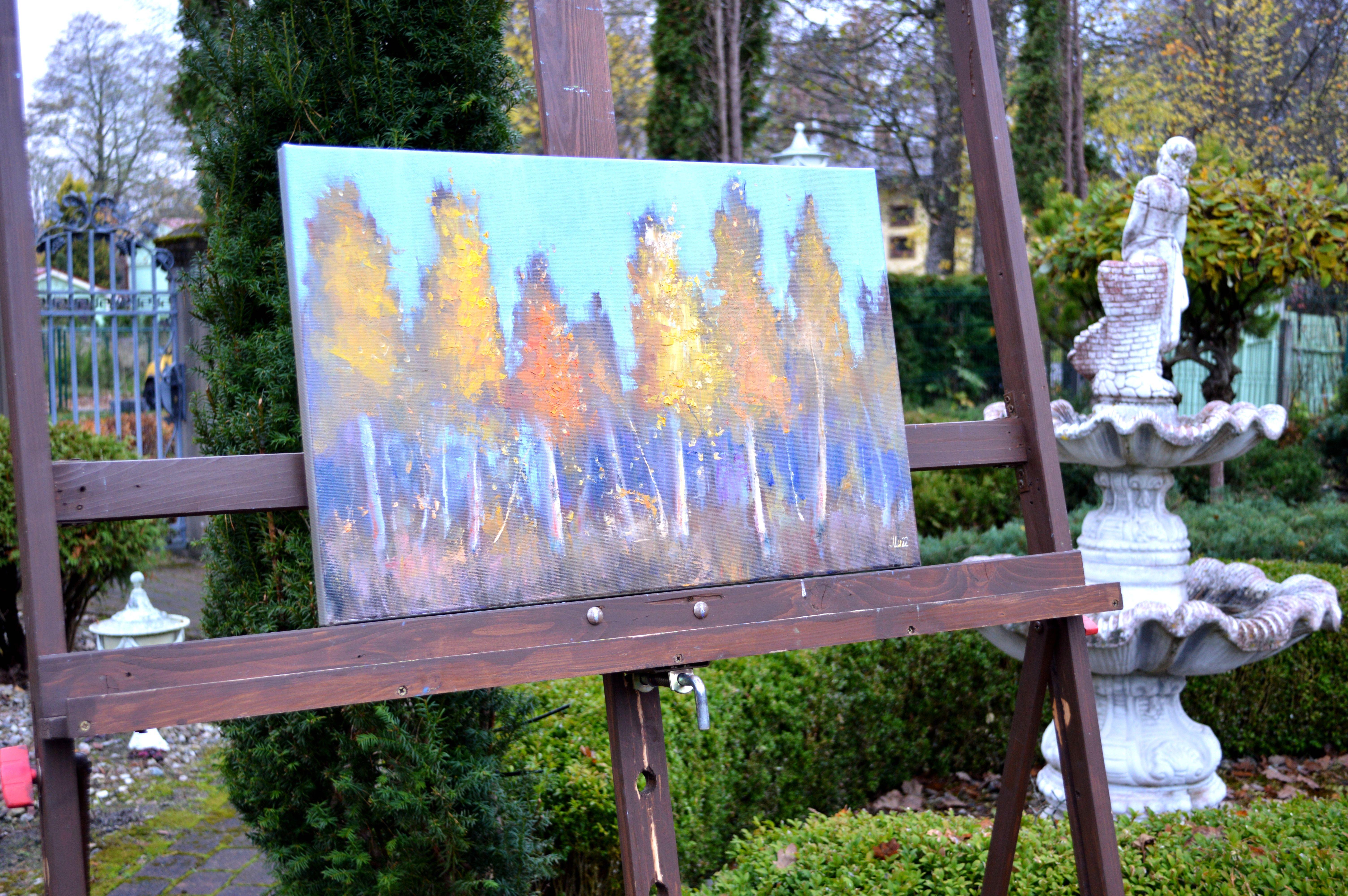 Herbstlied (Expressionismus), Painting, von Elena Lukina