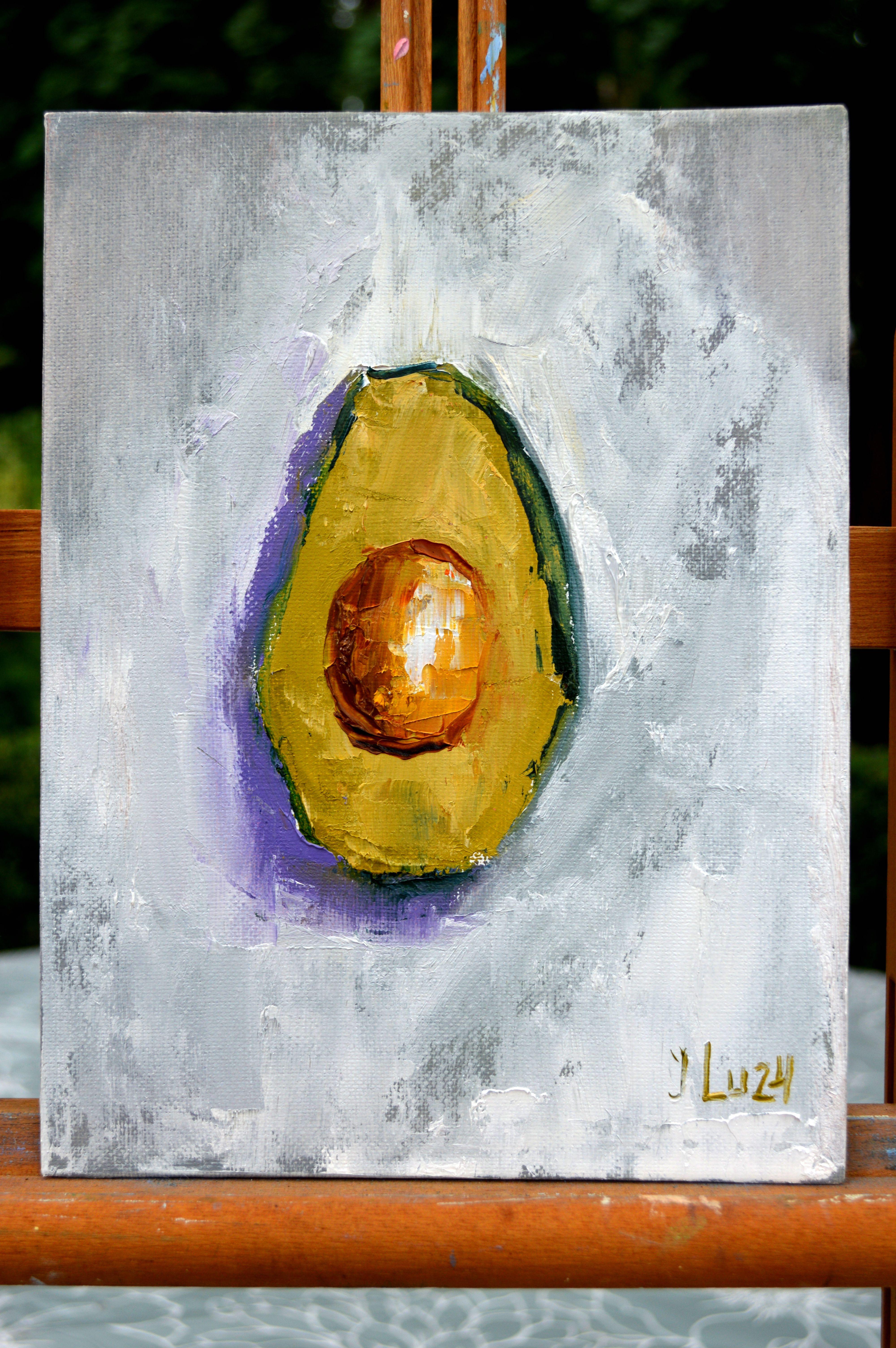 Avocat - Expressionniste Painting par Elena Lukina