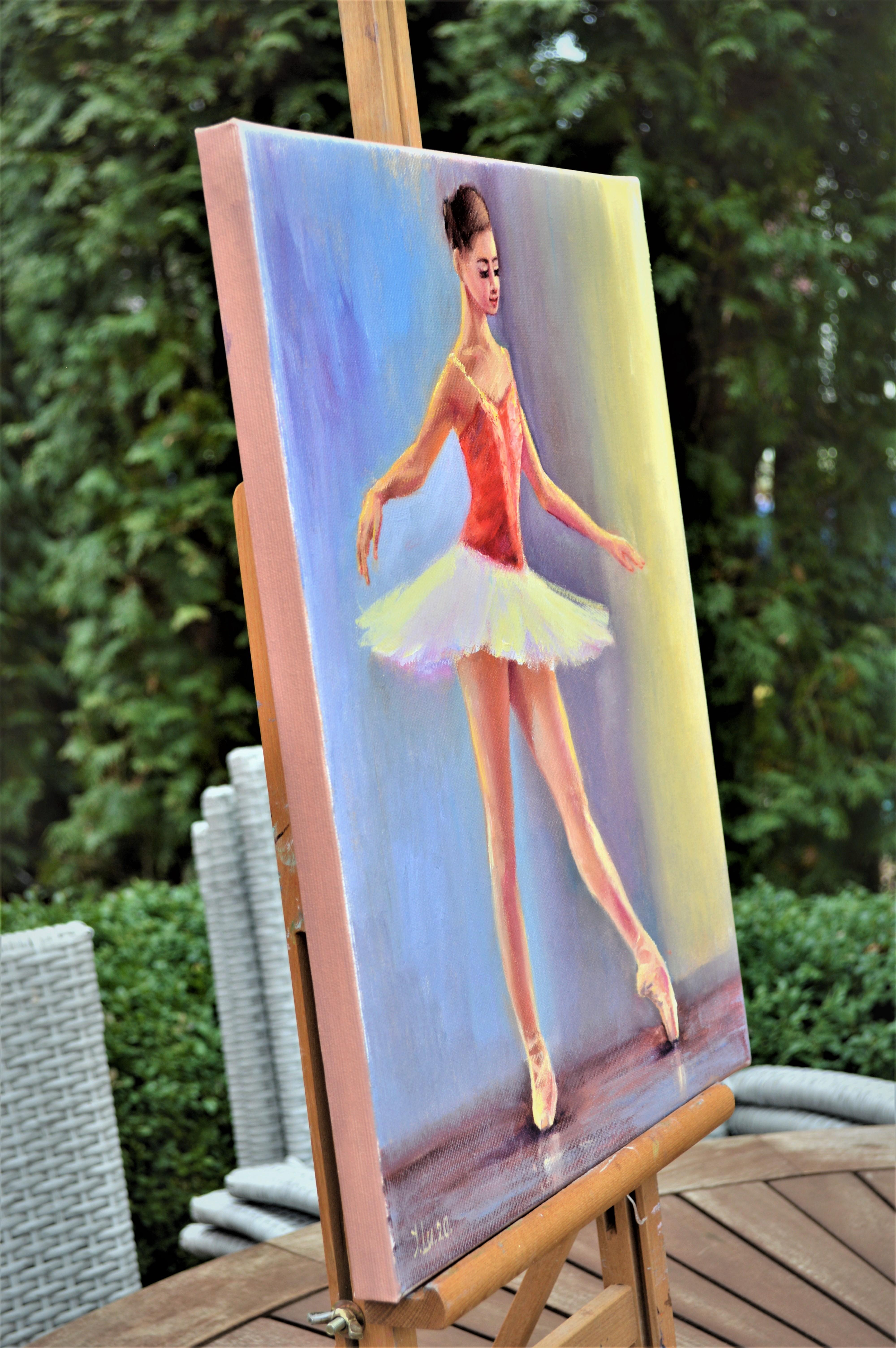 Corso di danza classica - Painting Espressionista di Elena Lukina