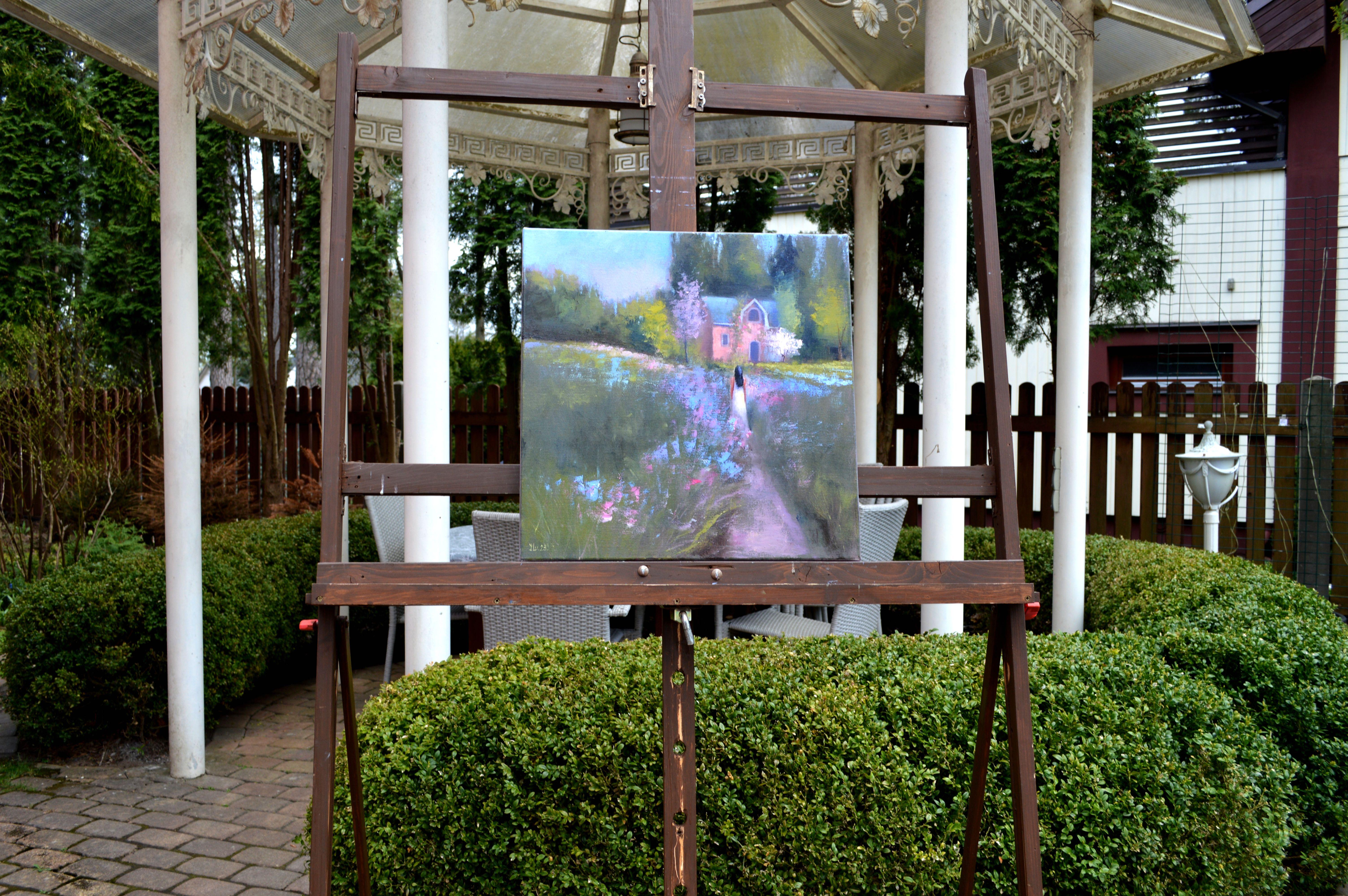 Schöner Garten – Painting von Elena Lukina