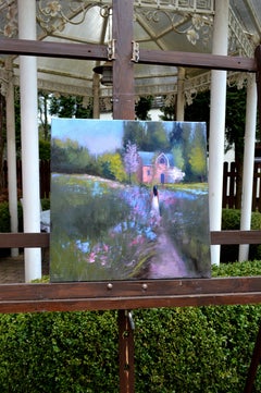 Beautiful Garden – Impressionist Landscape Garden Oil Painting