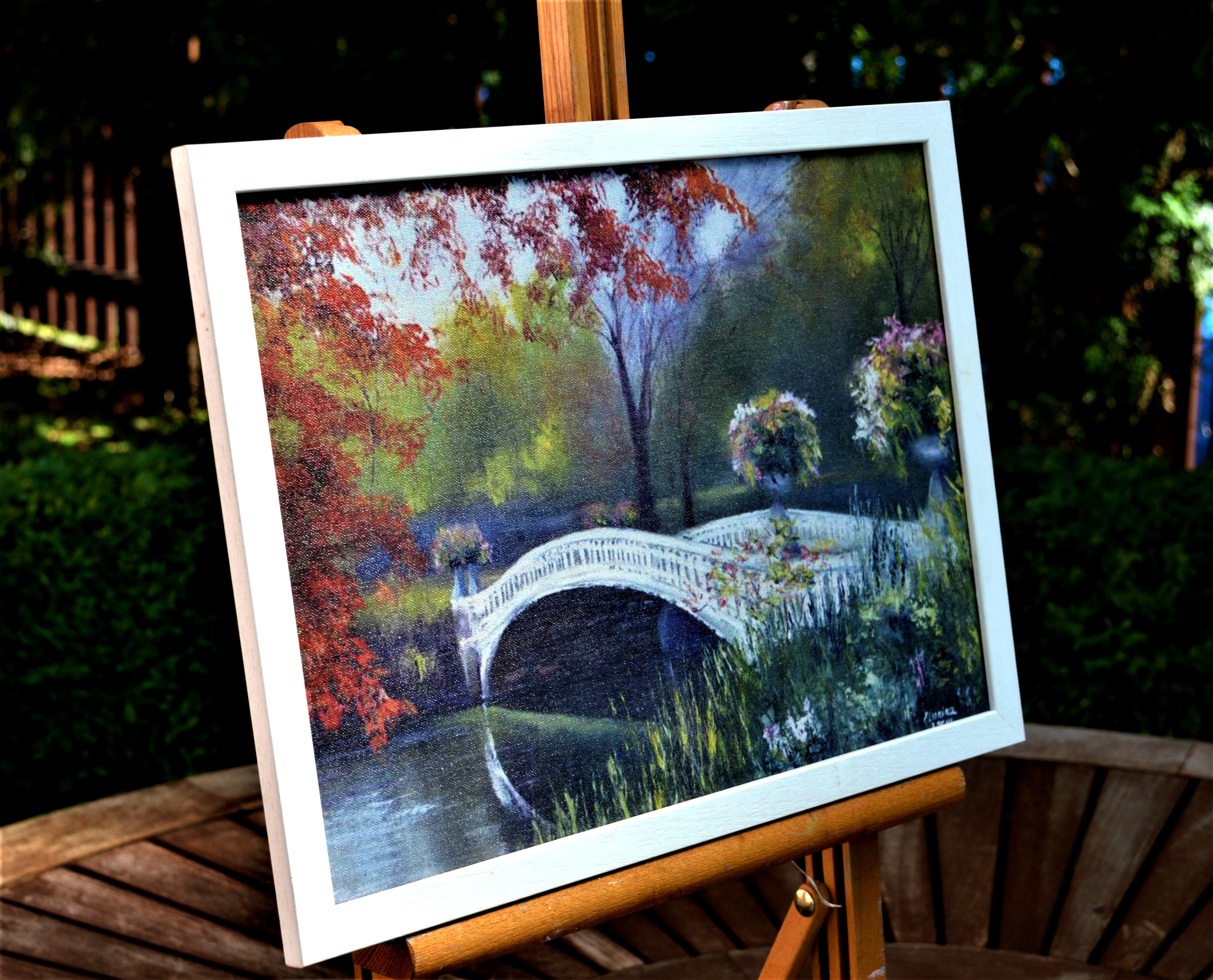 Beautiful park - Expressionist Painting by Elena Lukina