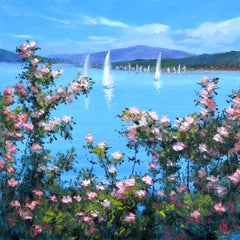 Beautiful Rose Garden by the Sea