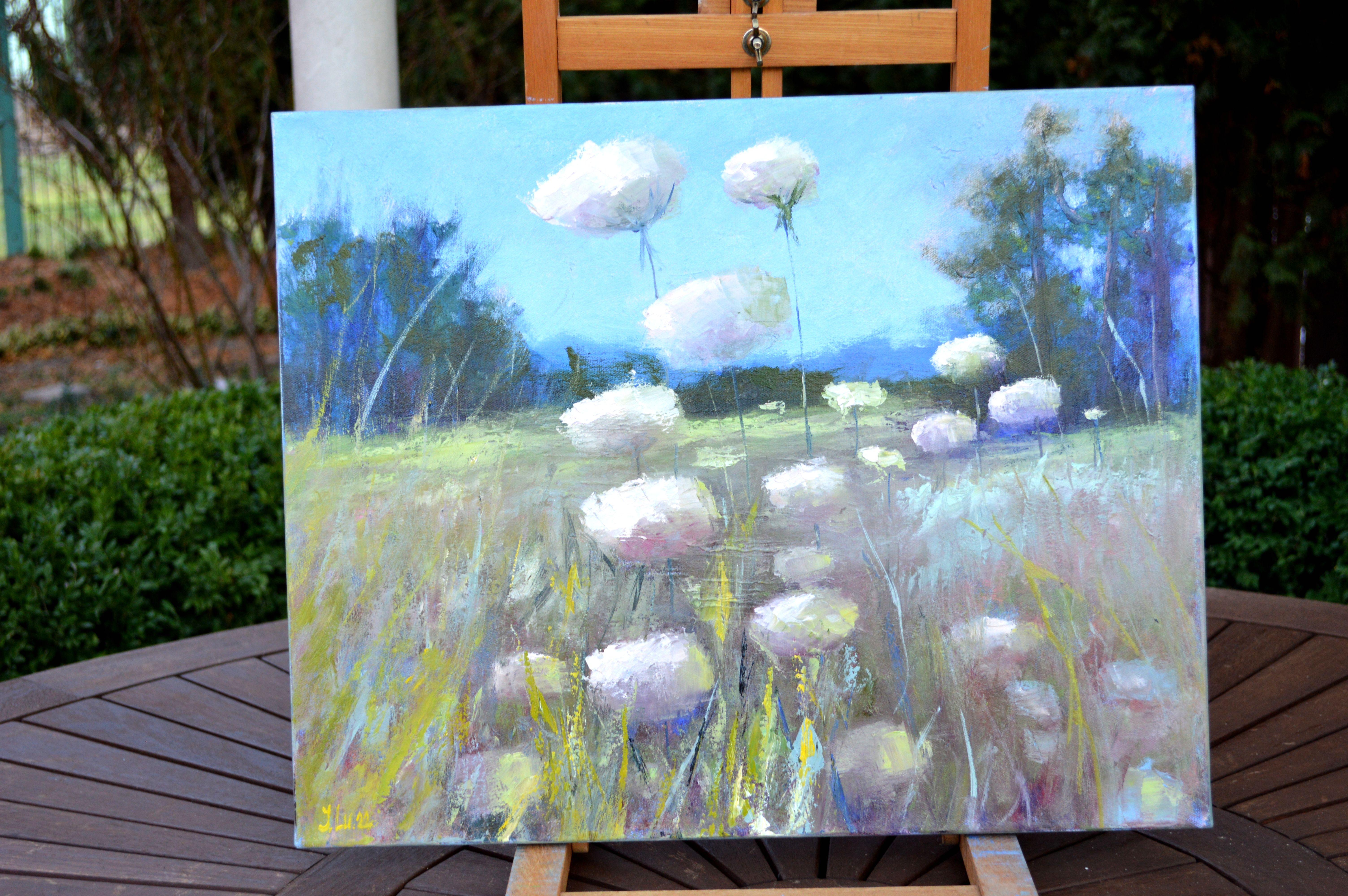 Beautiful wild flowers in the meadow For Sale 1
