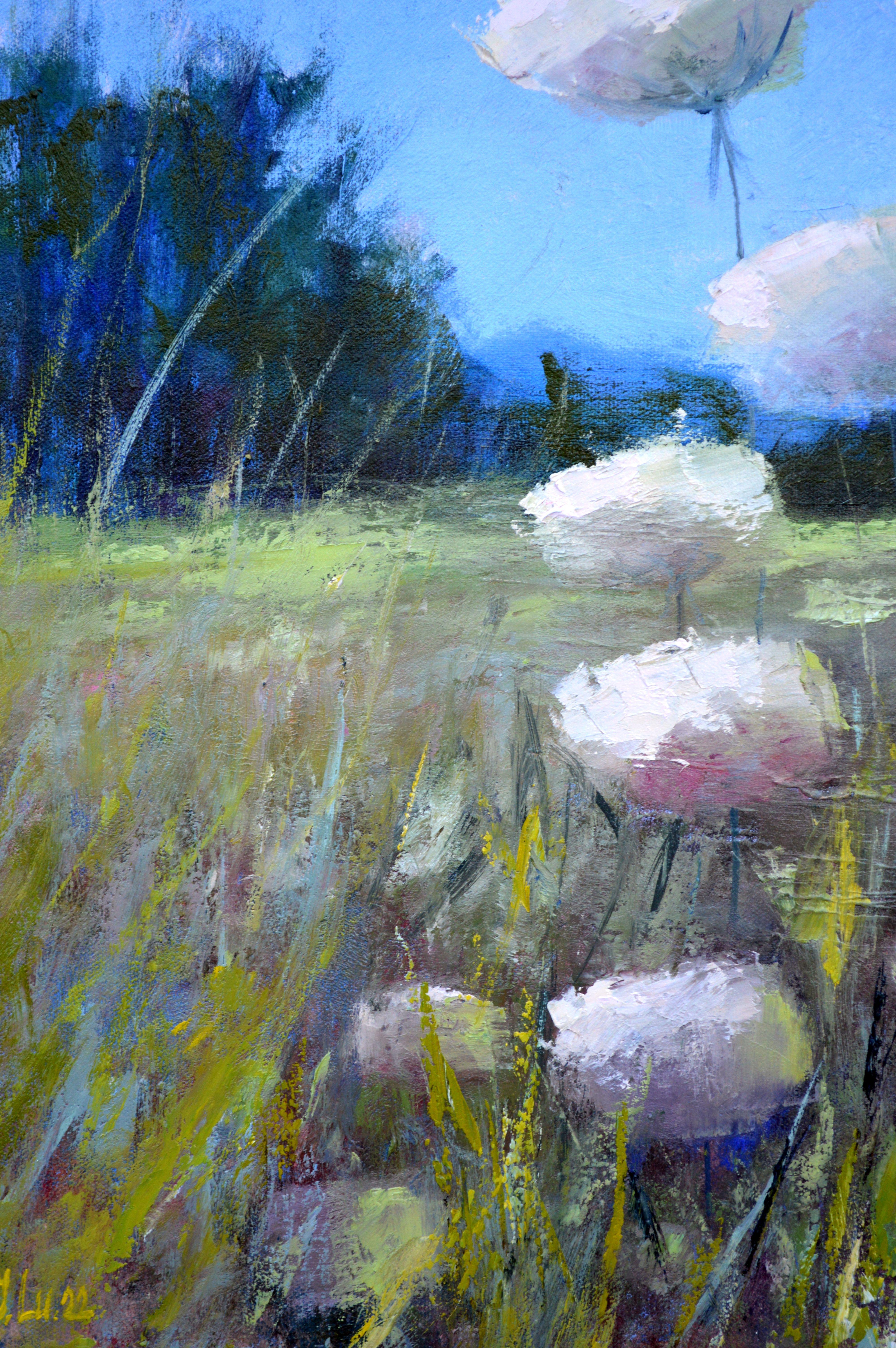 Beautiful wild flowers in the meadow For Sale 4