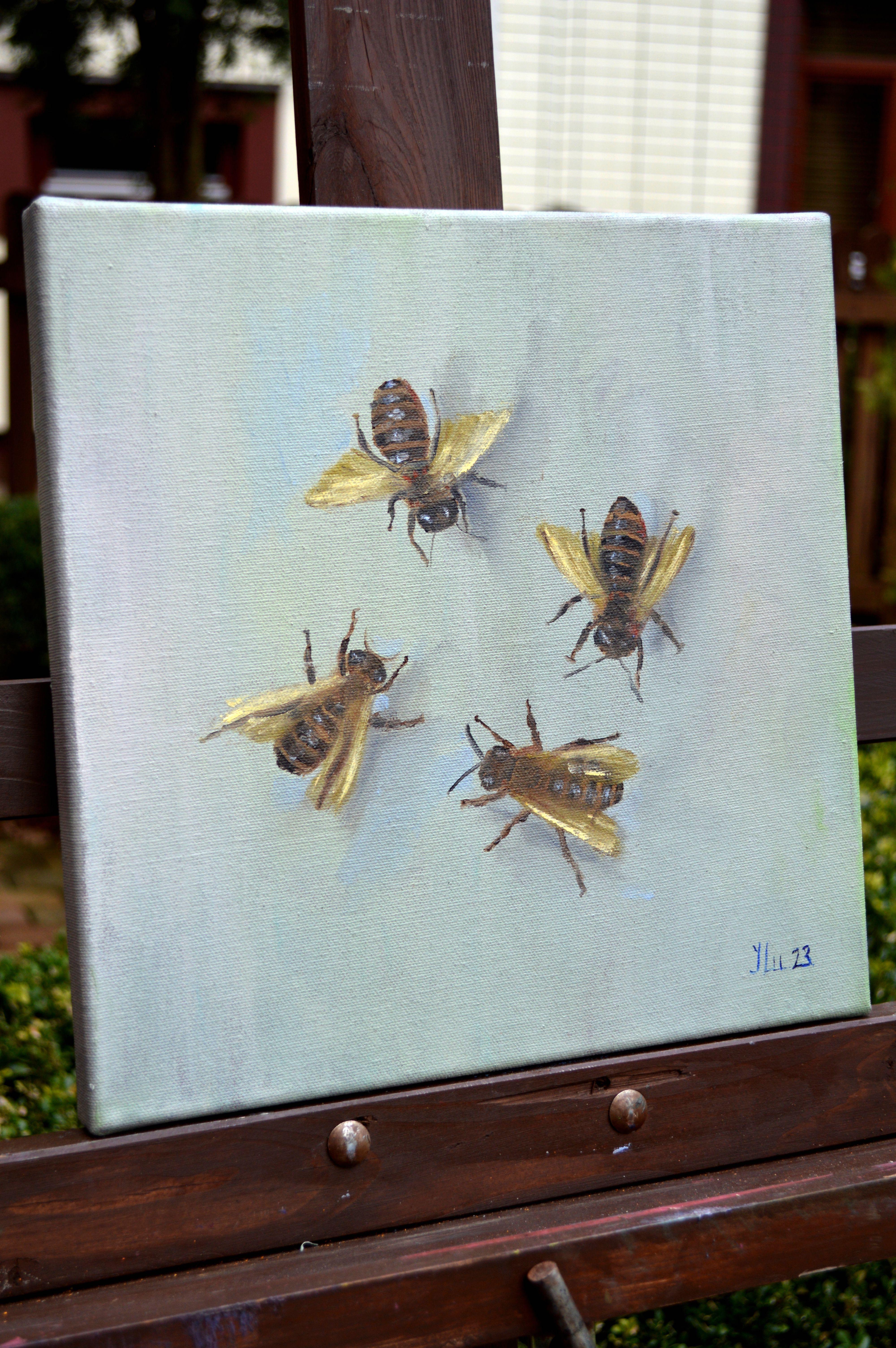 Api - Painting Espressionista di Elena Lukina