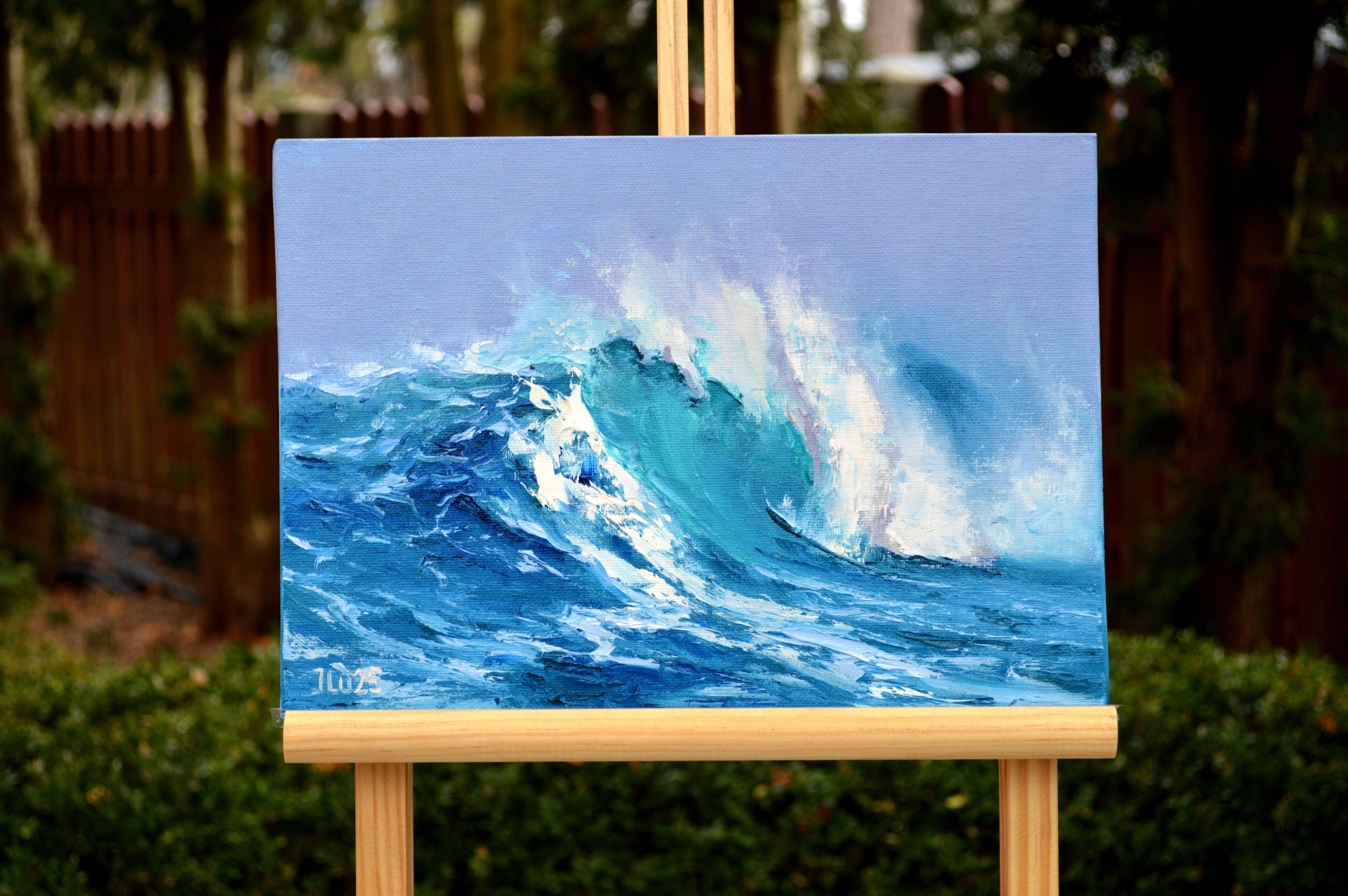 Grande vague 21X30 - Painting de Elena Lukina