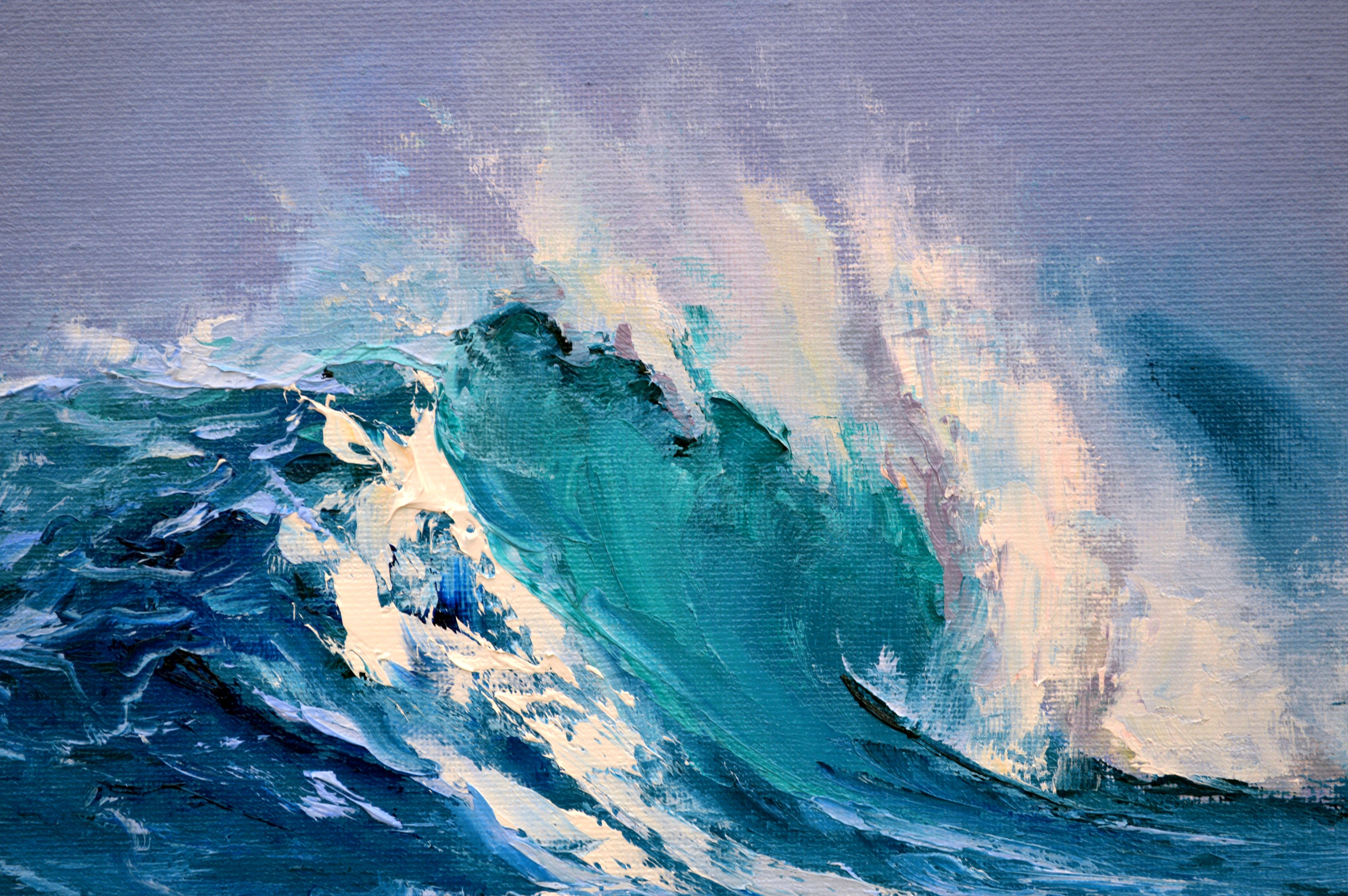 Grande vague 21X30 en vente 1
