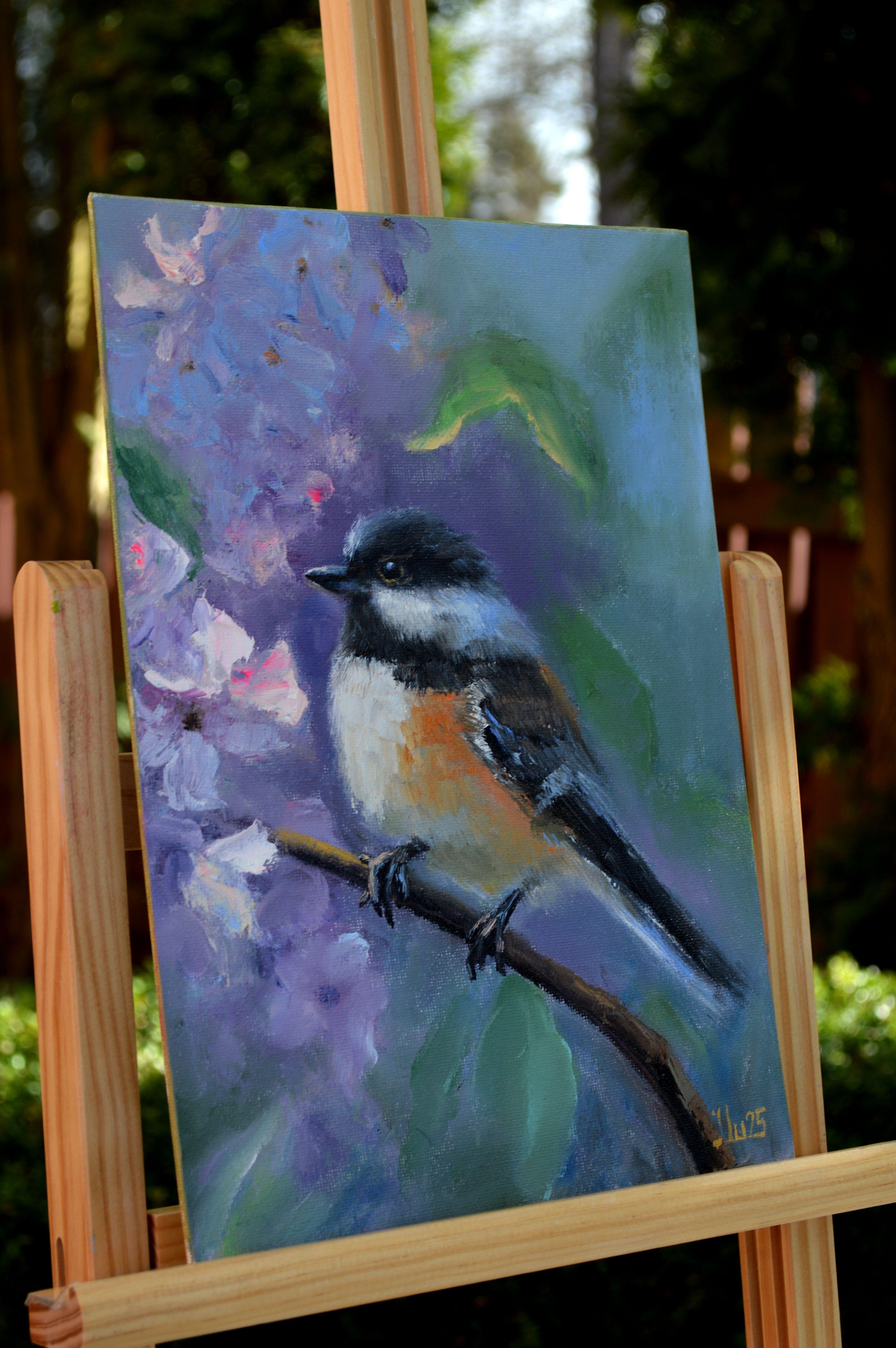 Pájaro en un jardín en flor en venta 1