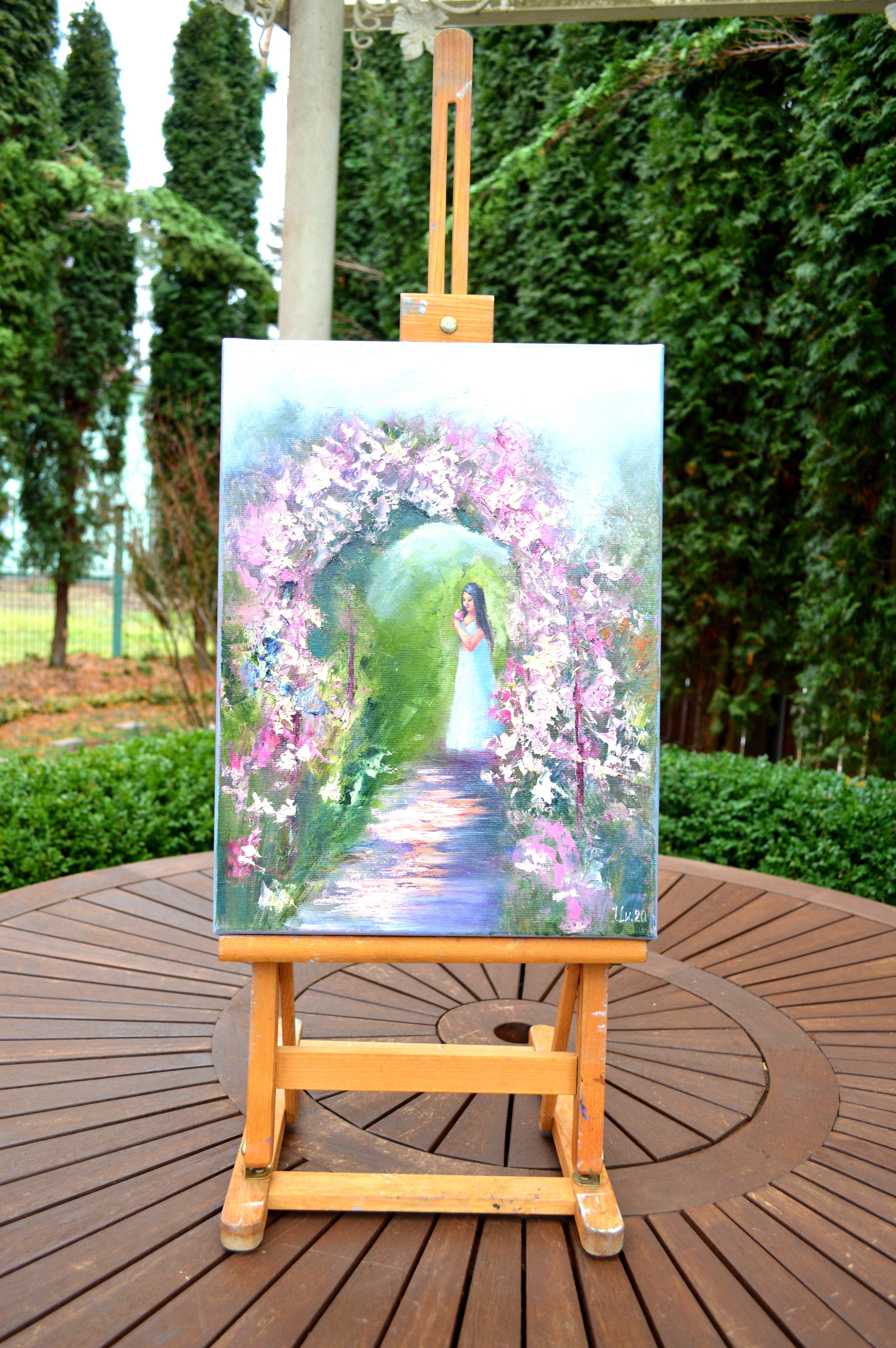 Blühender Bogen (Expressionismus), Painting, von Elena Lukina