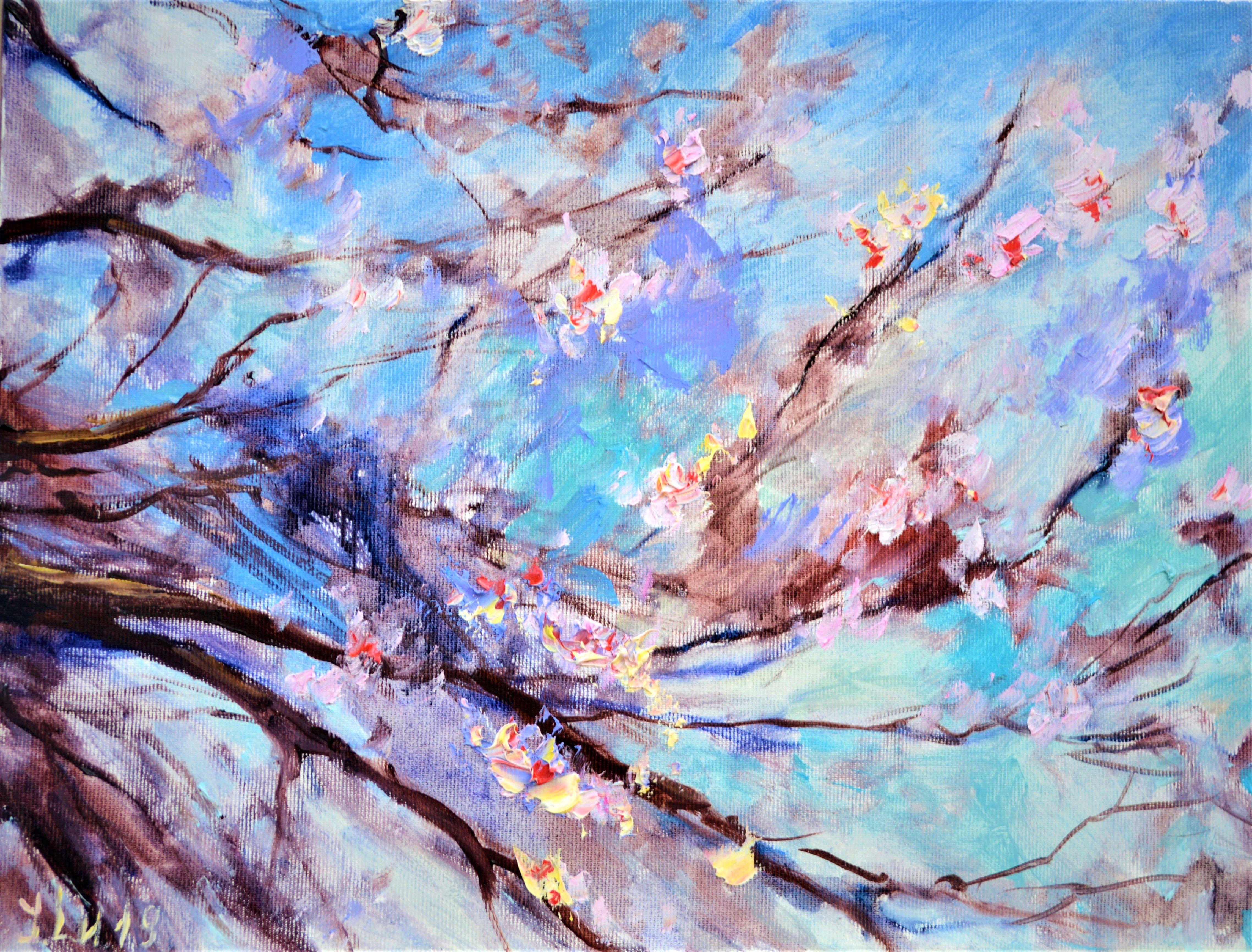 Elena Lukina Interior Painting - Blossoming