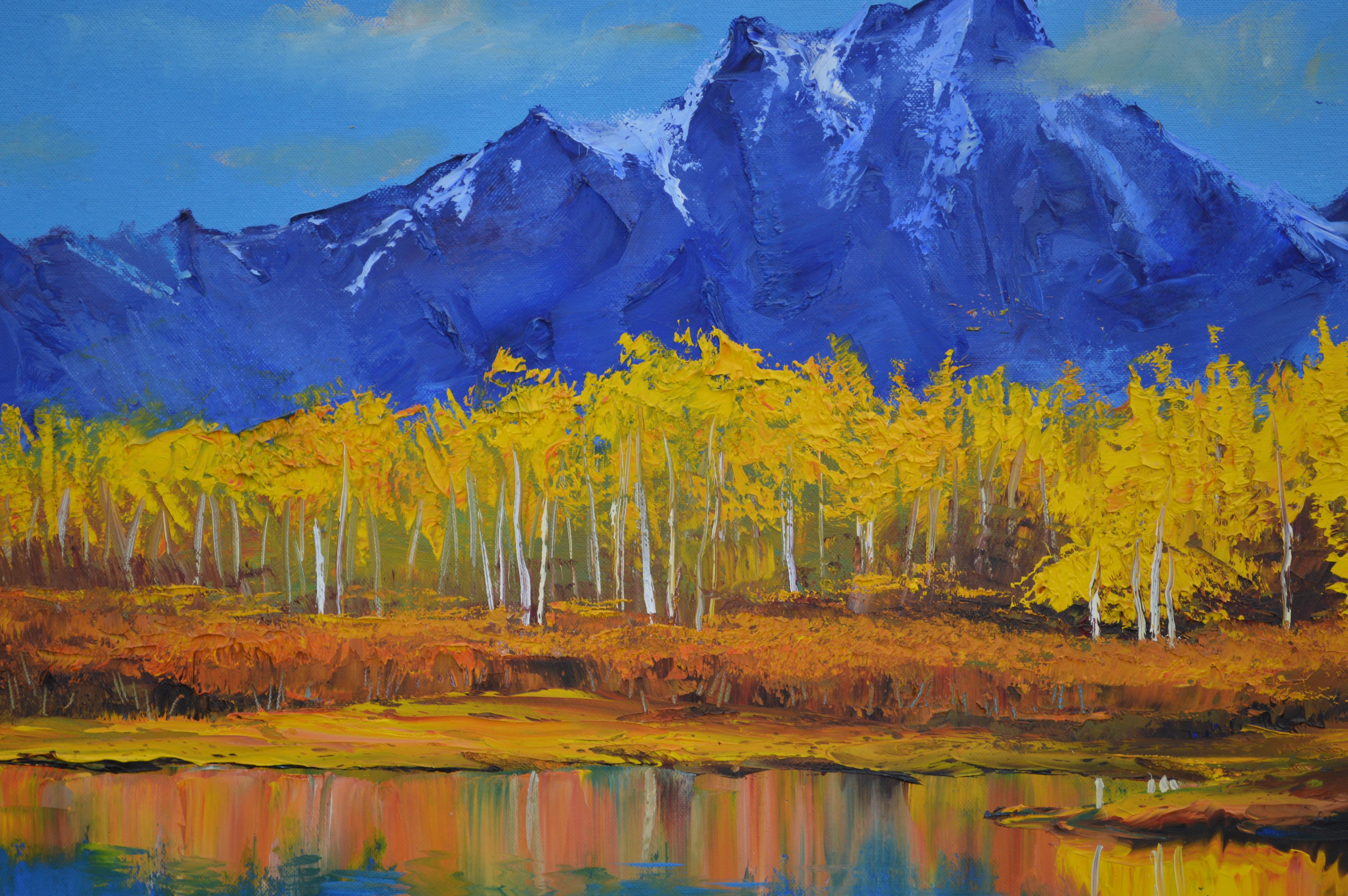 In creating this piece, I poured my soul into capturing the majestic serenity of nature. Every brushstroke of oil paint is a testament to the breathtaking beauty of the landscape, blending the raw expressiveness with the delicate touch of