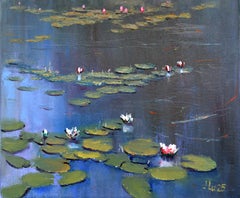 Blue pond